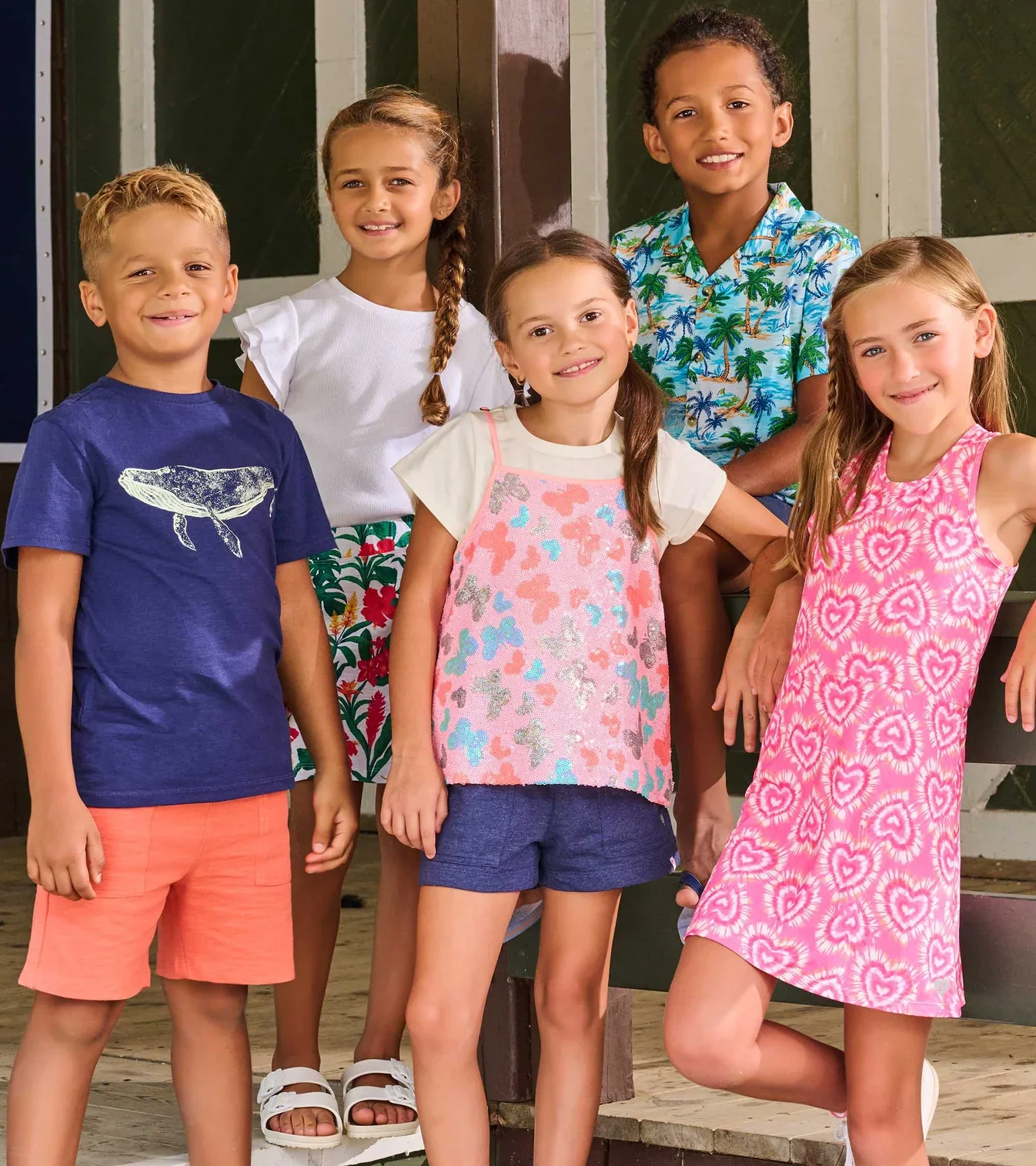 HATLEY -  KIDS CANDY HEARTS ACTIVE A-LINE DRESS - Image 2