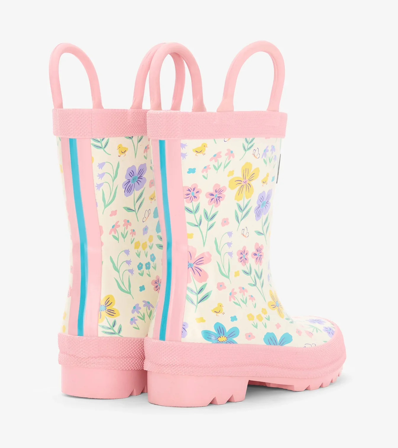HATLEY -  KIDS LITTLE GARDEN CHICKS RAIN BOOTS WITH HANDLES - Image 3