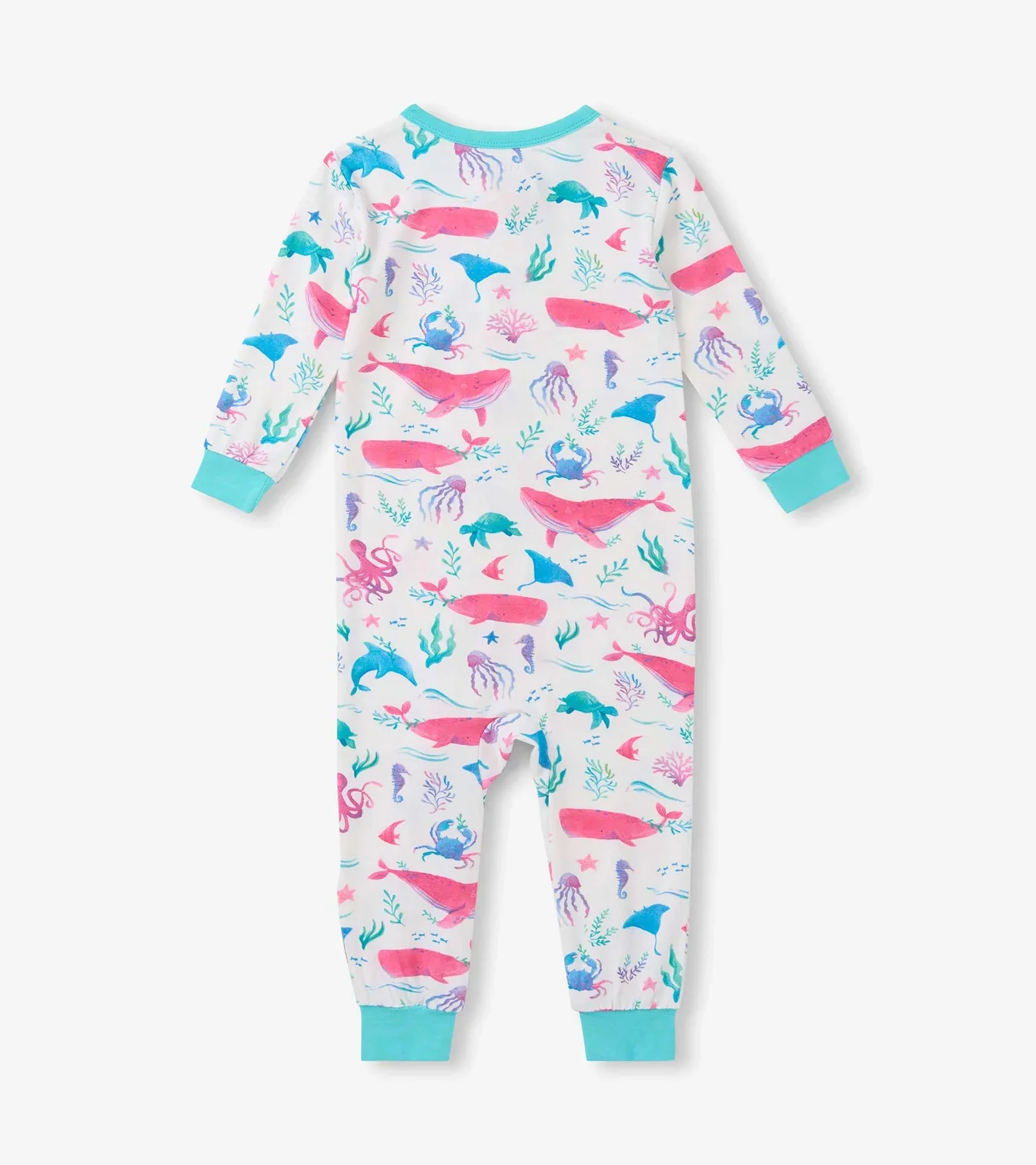 HATLEY -  KIDS PAINTED SEALIFE BAMBOO COVERALL - Image 2