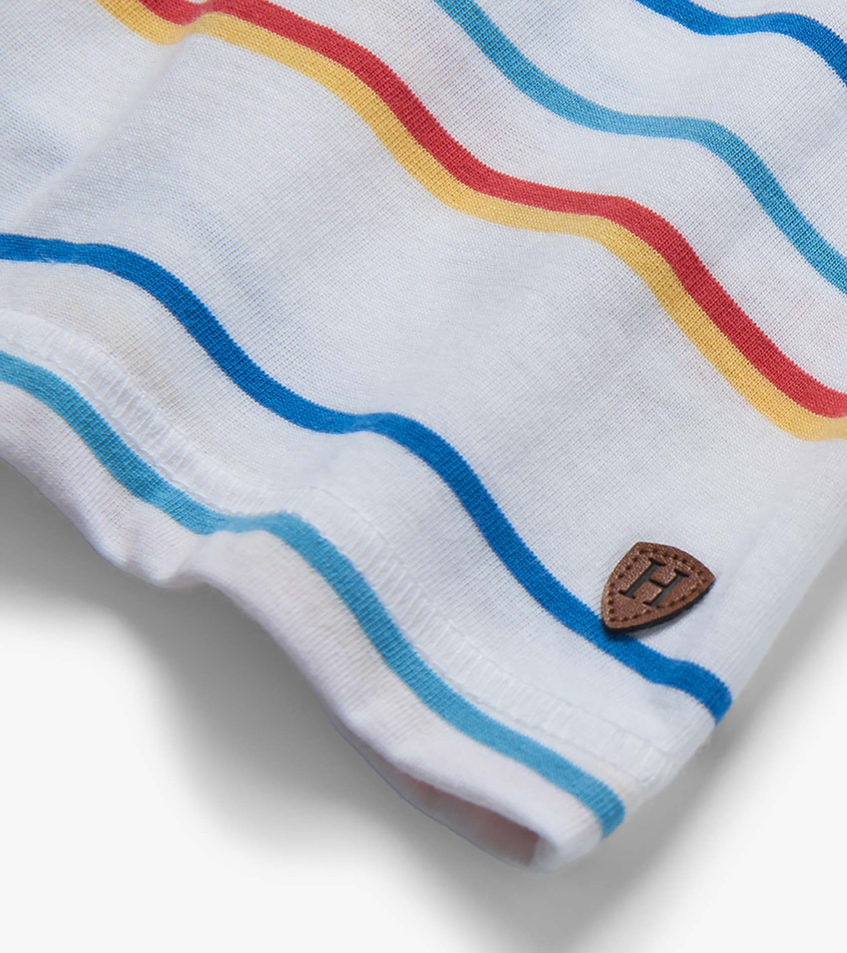 HATLEY -  KIDS SEASCAPE STRIPES PEACHED JERSEY POLO TEE - Image 3