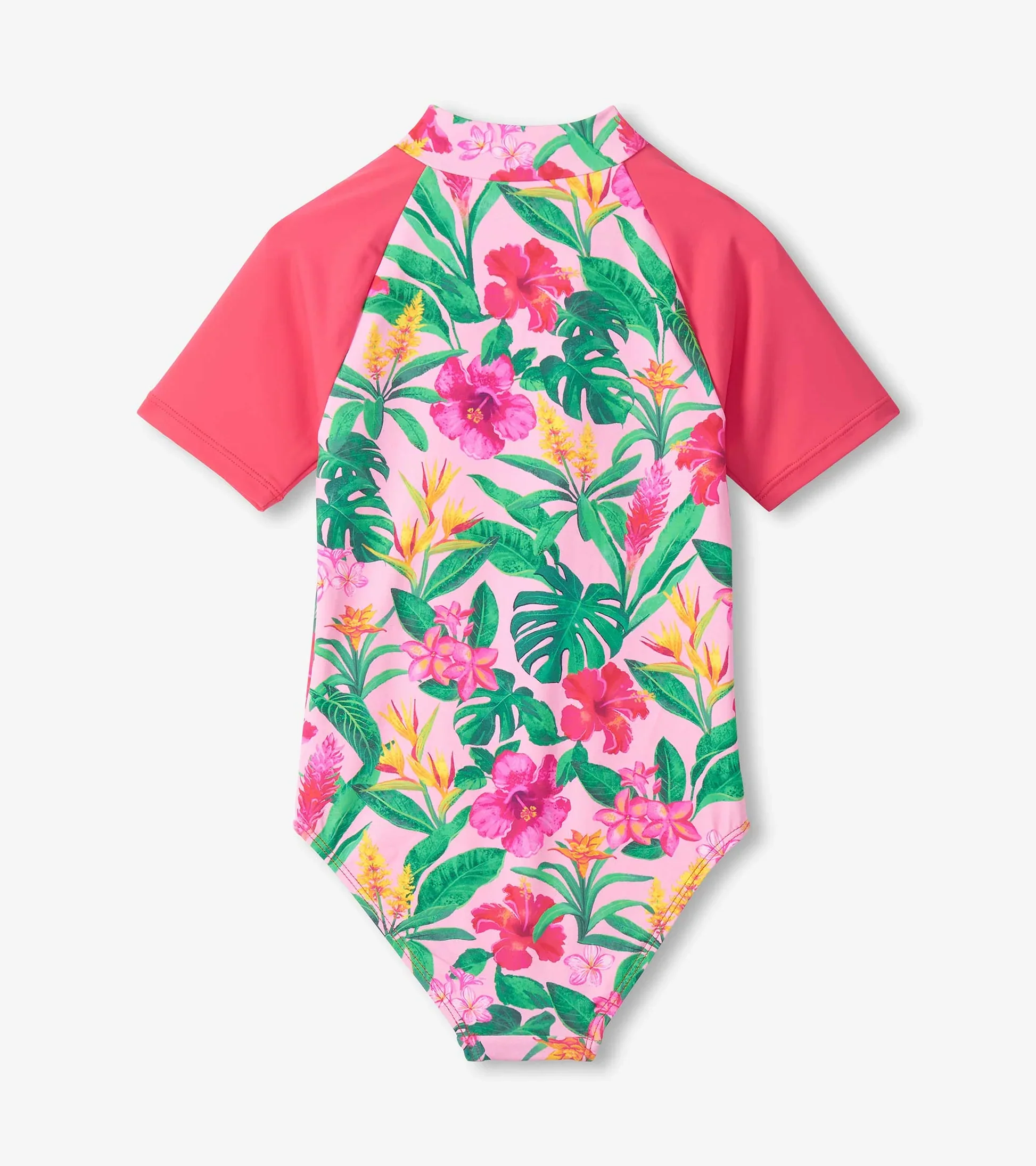 HATLEY -  KIDS TROPICAL FLOWERS RASHGUARD ONE PIECE - Image 3