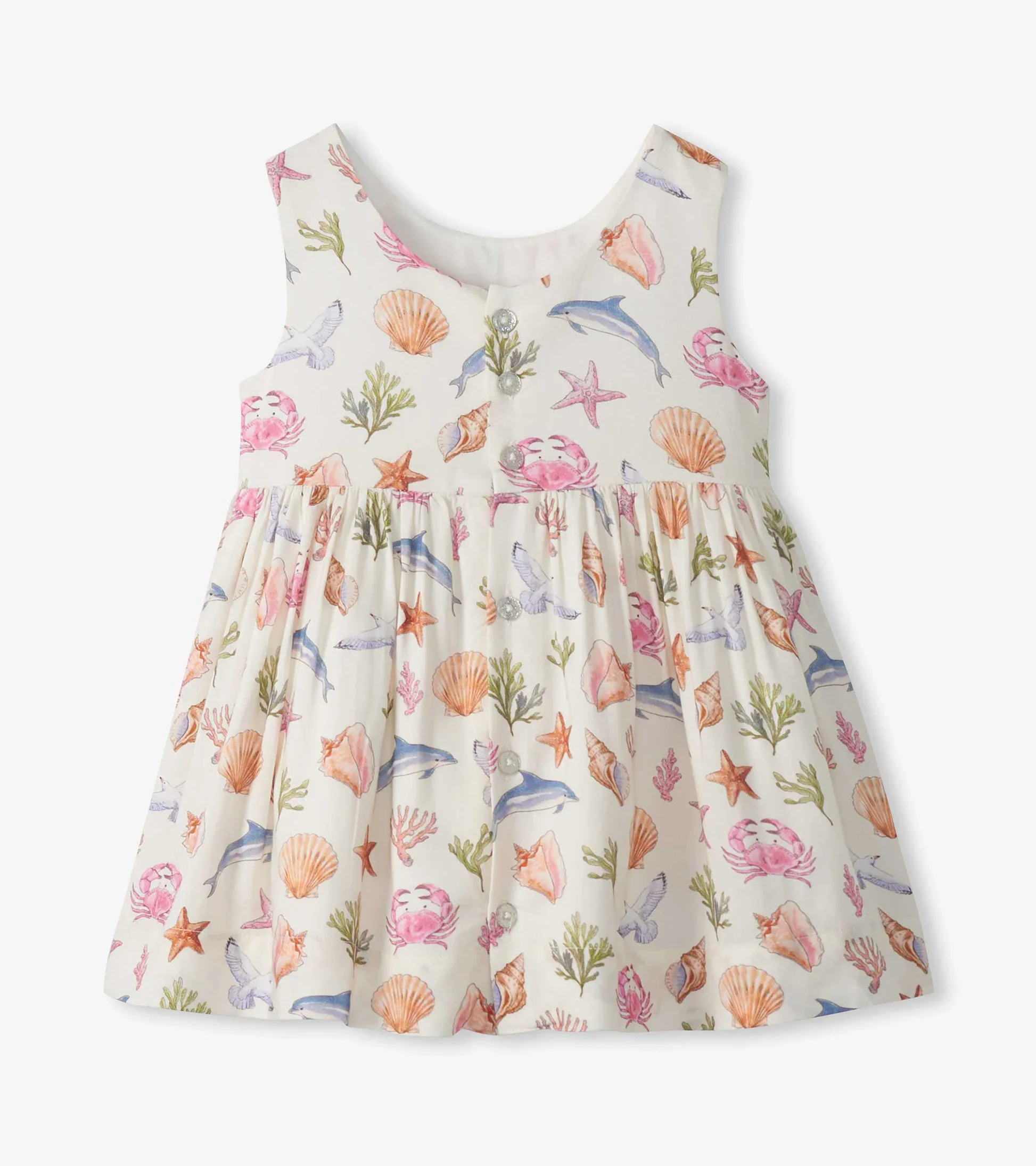 HATLEY -  KIDS VINTAGE SEA LIFE SLEEVELESS PARTY DRESS - Image 2
