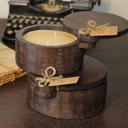 HIMALAYAN CANDLE - HINGE LID TOBACCO BARK - Image 2