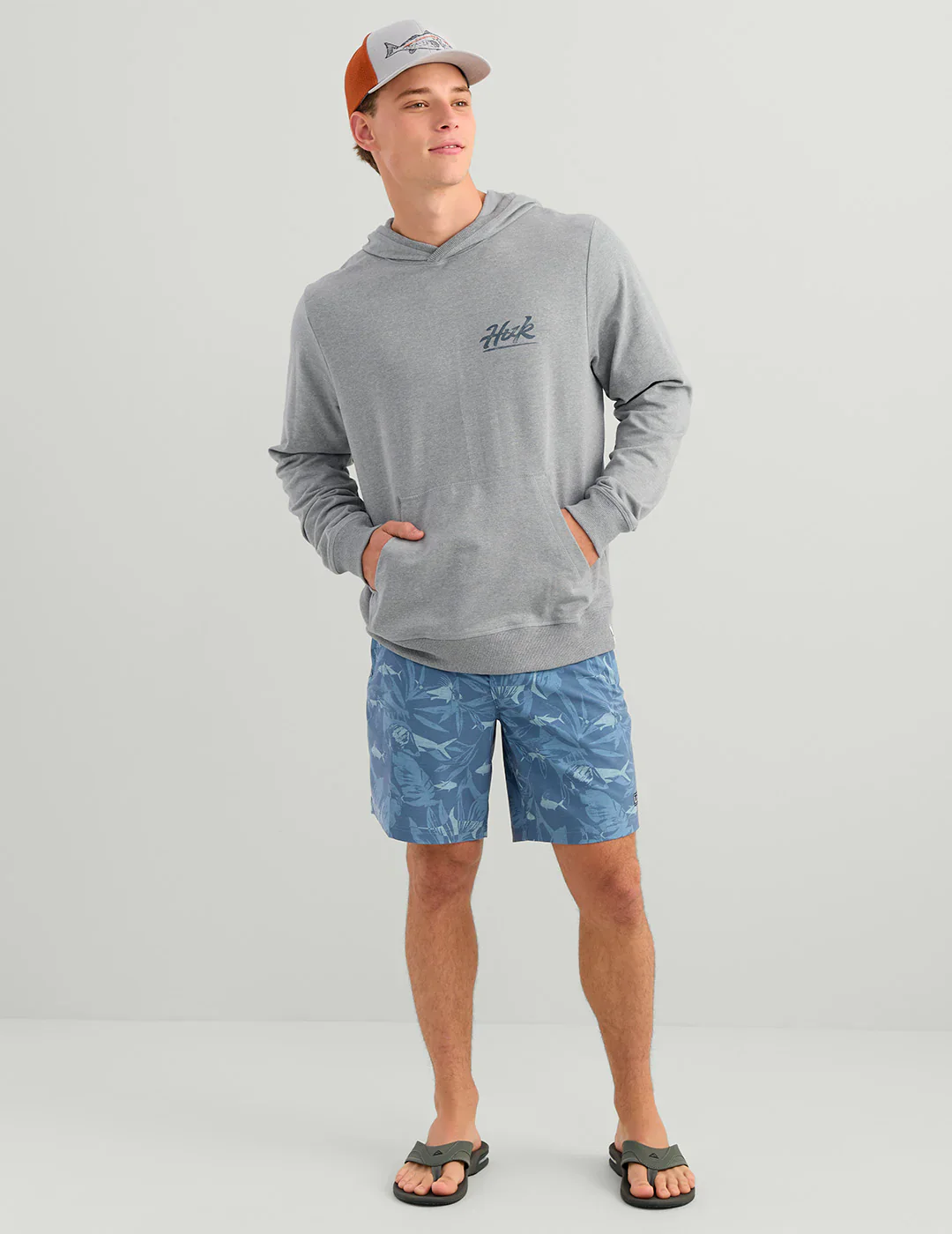 HUK - MEN'S EDISTO BASS BATCH TERRY HOODIE - Image 3