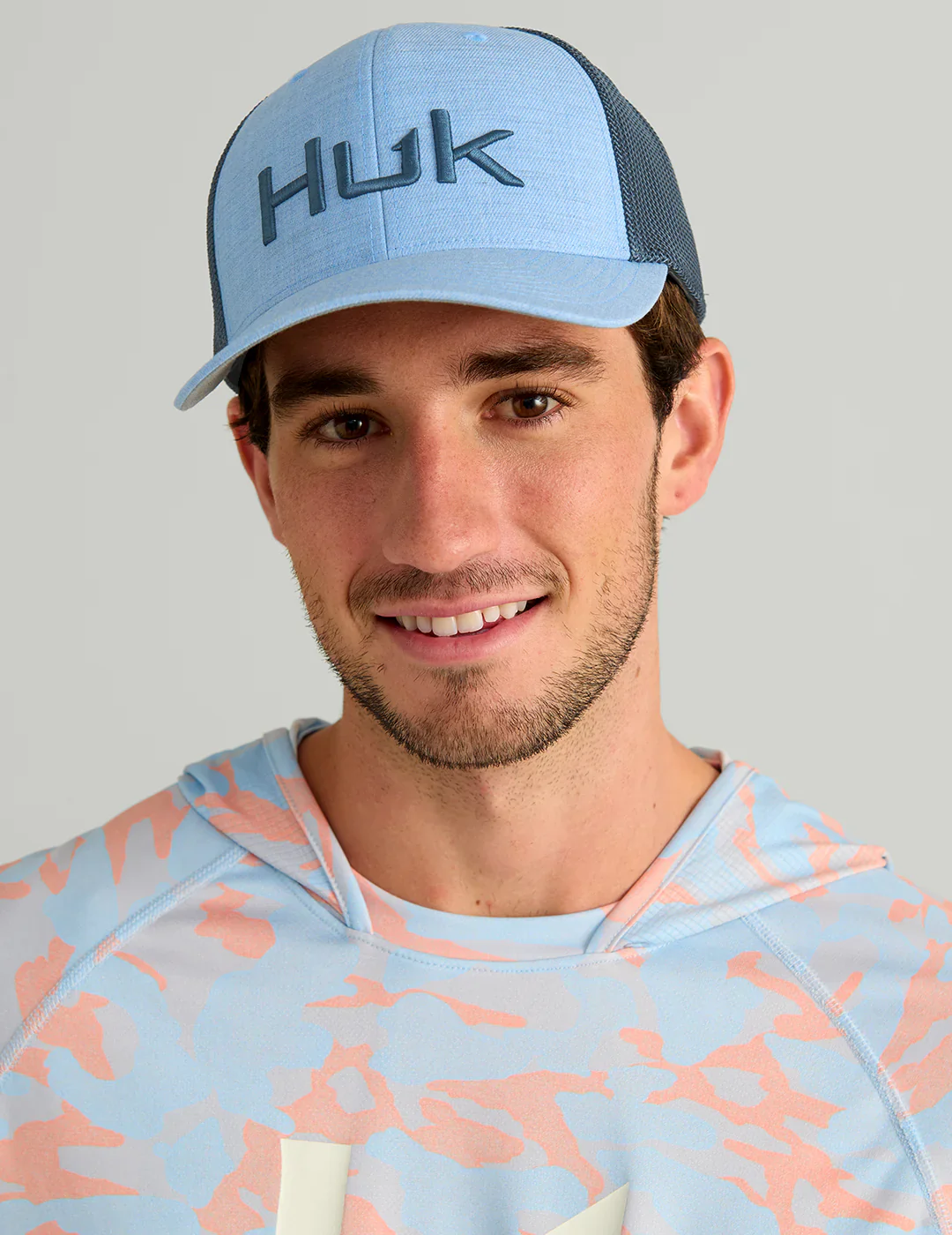 HUK - MEN'S HUK EMBROIDERED HEATHER 110 TRUCKER - Image 4