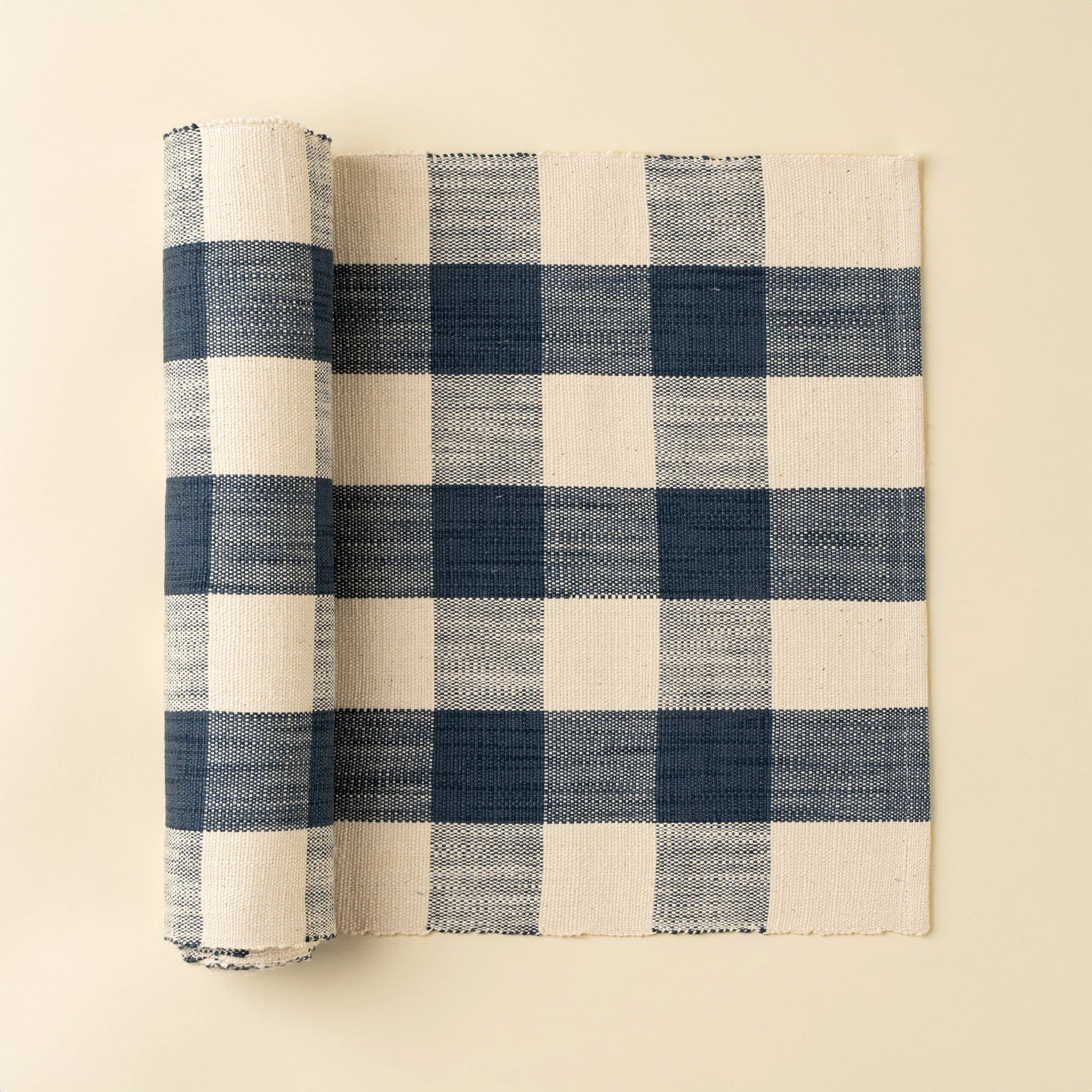 INDABA - GRACE GINGHAM TABLE RUNNER 108"L - Image 3