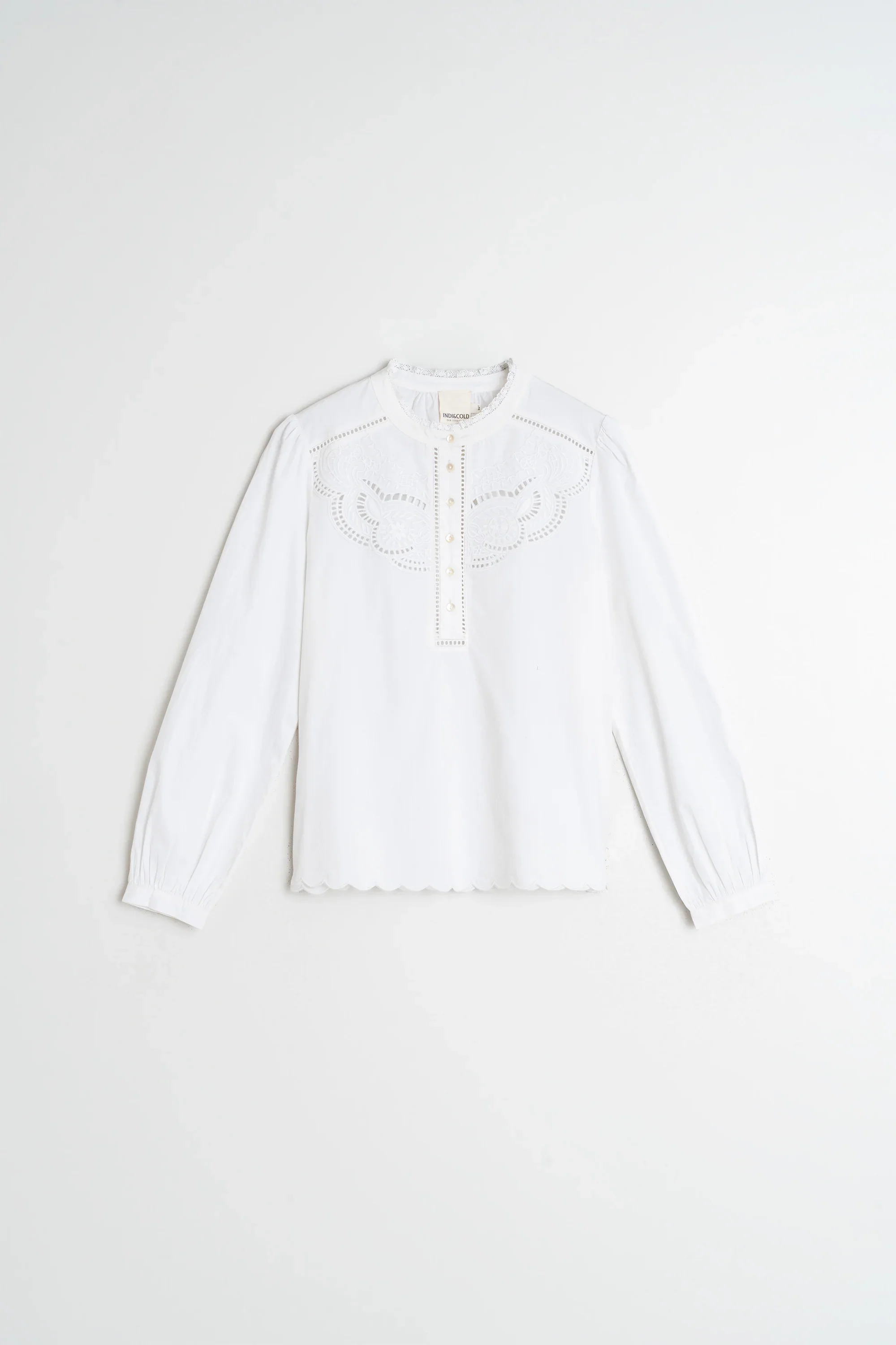 INDI & COLD- WOMEN'S EMBROIDERED TRIMMED BLOUSE - Image 5