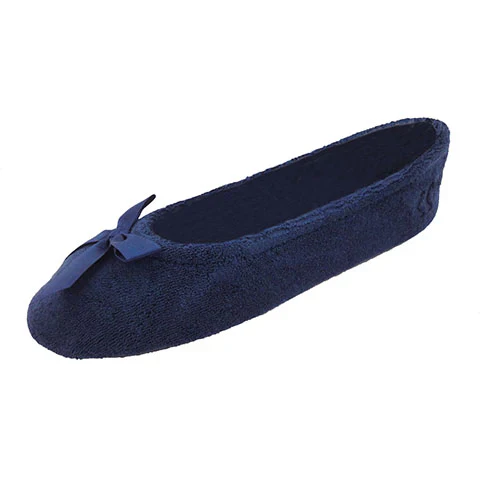 ISOTONER - Women's Stretch Terry Classic Ballerina Slippers - Image 3