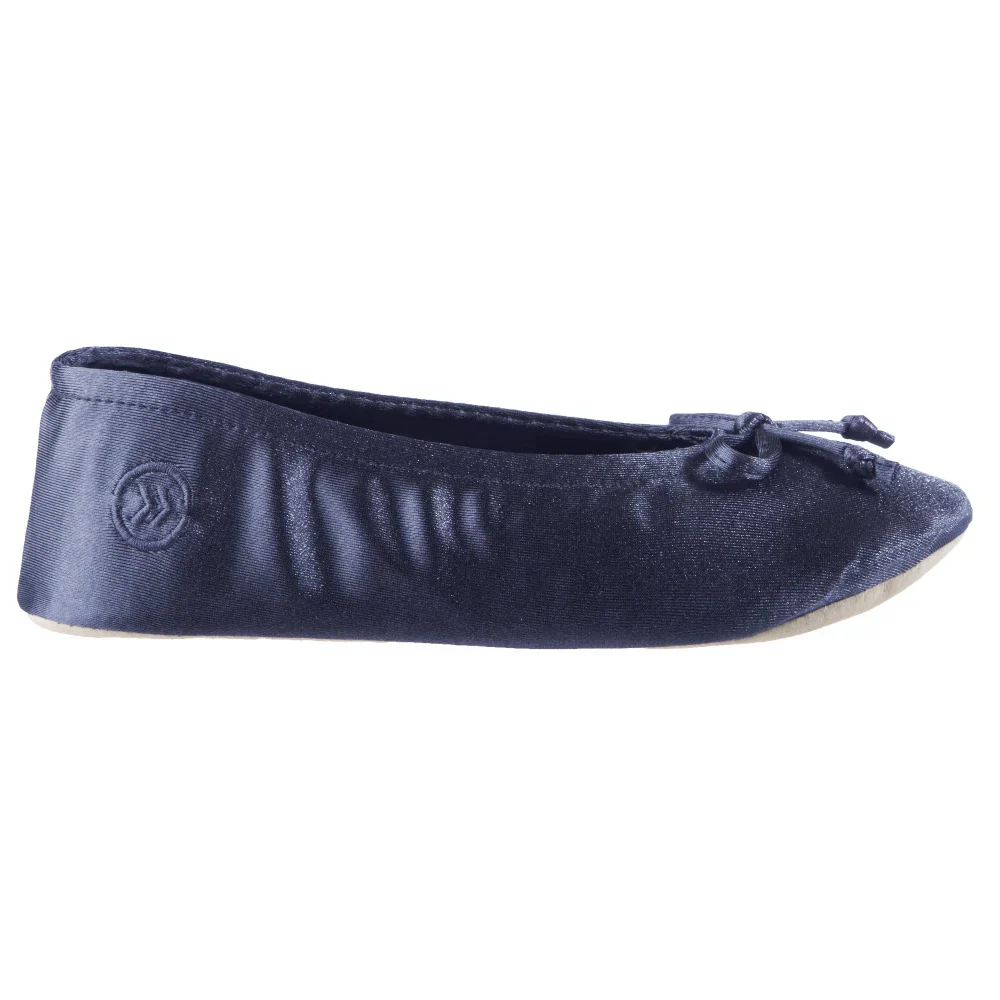 ISOTONER - WOMEN'S Classic Satin Ballerina Slipper - Image 3