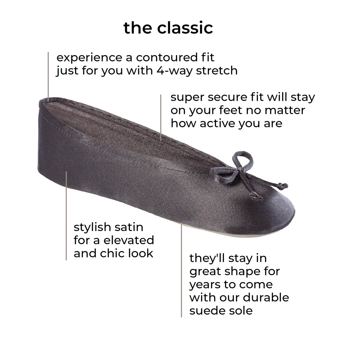 ISOTONER - WOMEN'S Classic Satin Ballerina Slipper - Image 7