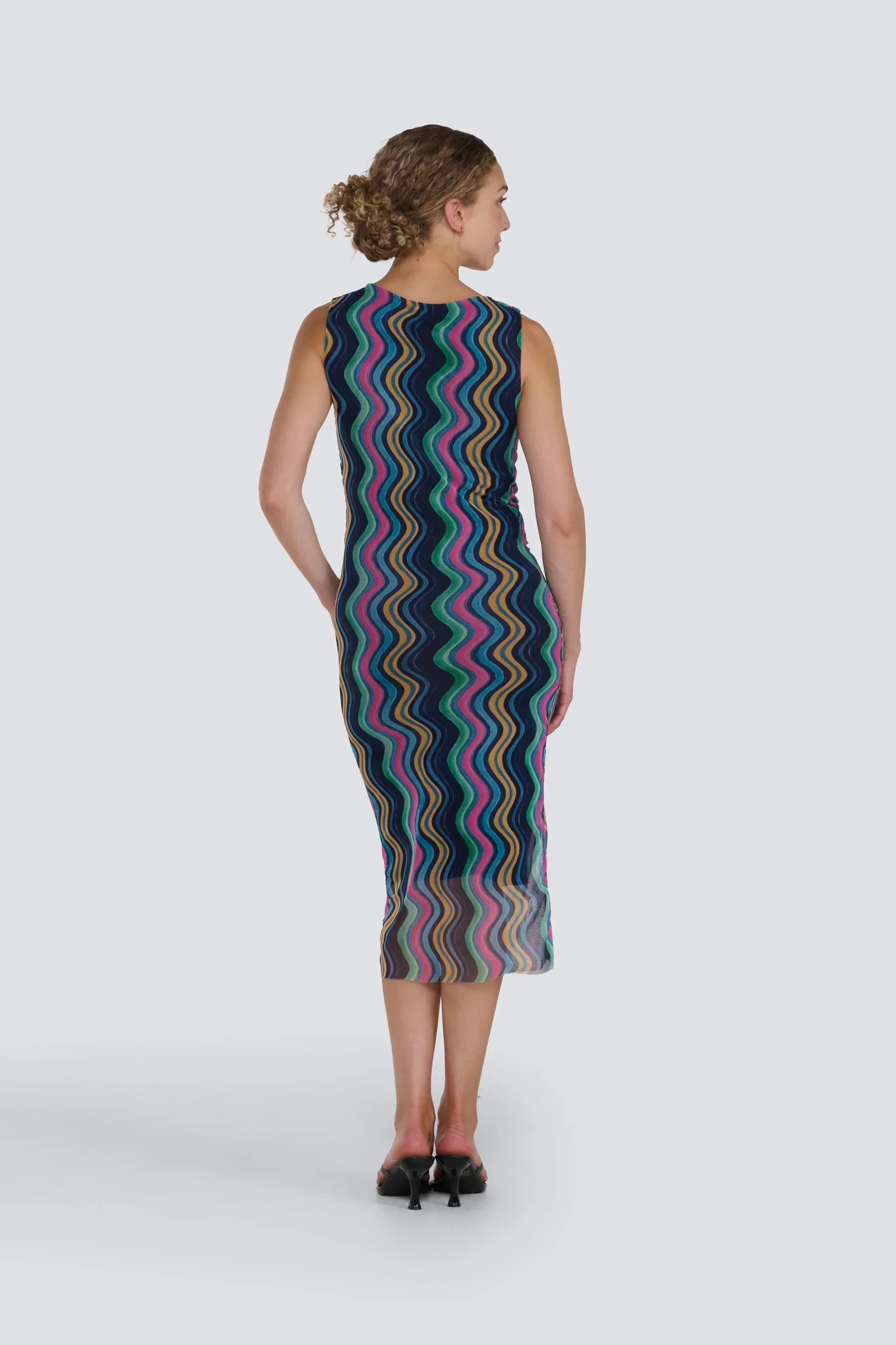 JESSICA LAURA - MESH PRINT DRESS - Image 3