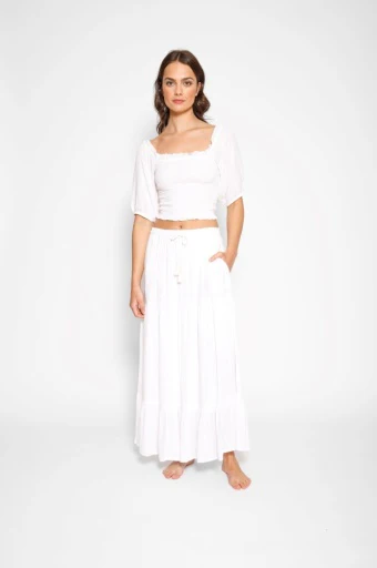 KOY RESORT - MIAMI TIERED LONG SKIRT - Image 2