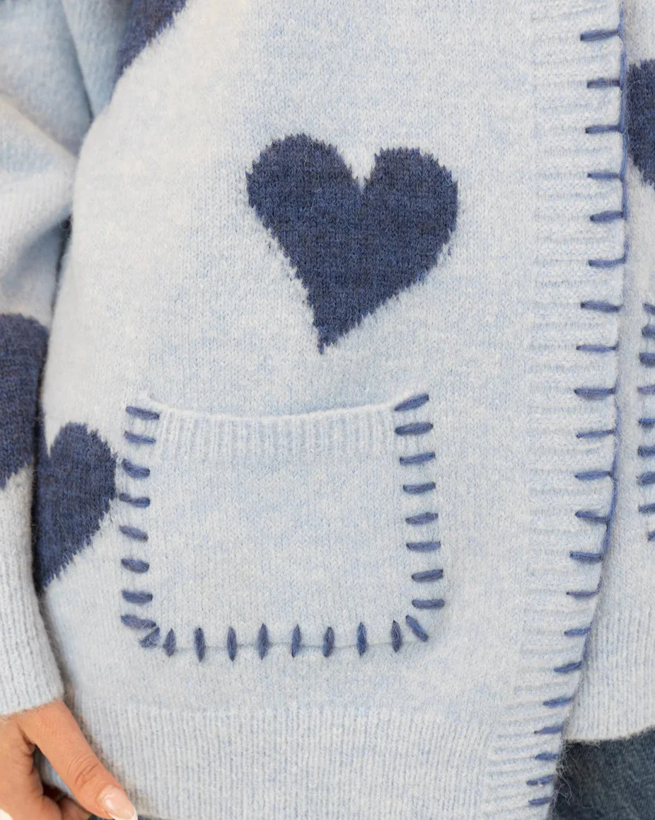 LYLA & LUXE - WOMEN'S ELSKA HEART CARDIGAN - Image 3
