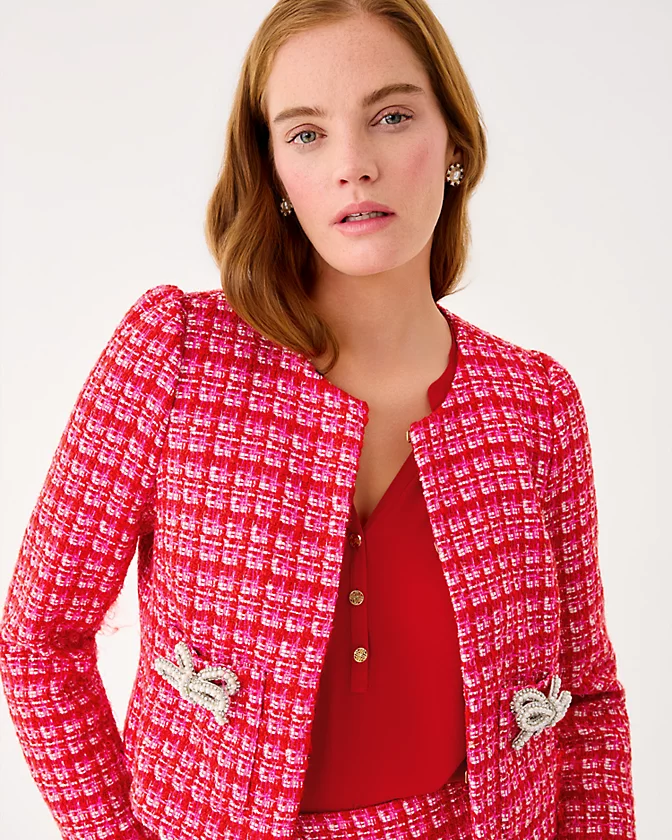 LILLY PULITZER - WOMEN'S KIMIA BOUCLE JACKET - Image 4