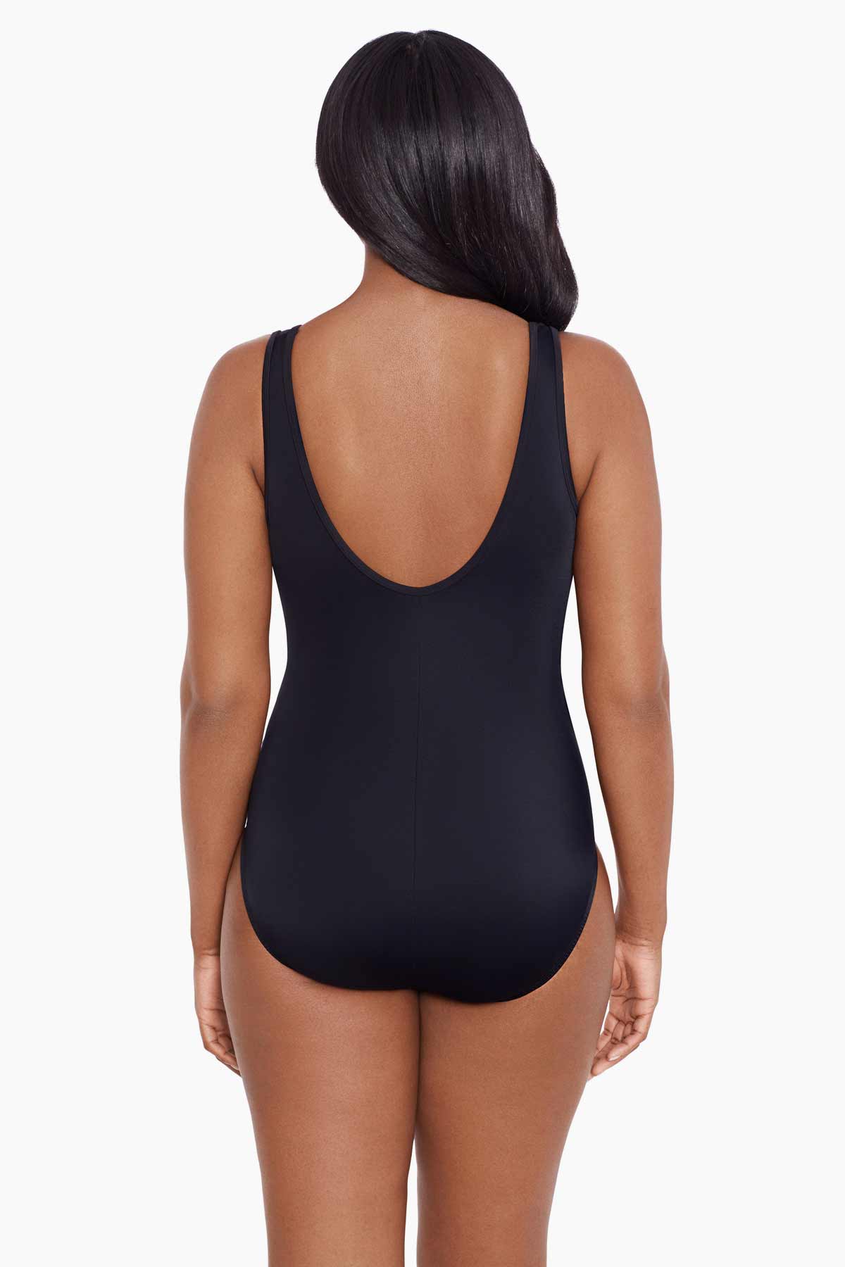 LONGITUDE- Mesh Highneck Long Torso One Piece Swimsuit - Image 2