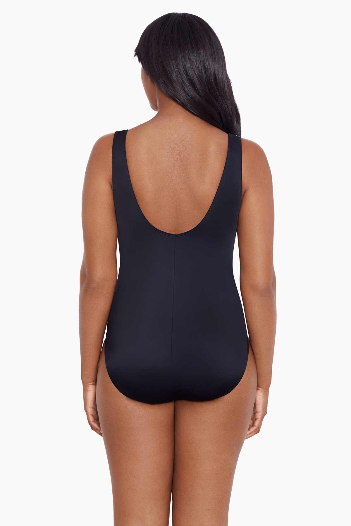 LONGITUDE- Wrap Sash Tank Long Torso One Piece Swimsuit - Image 2