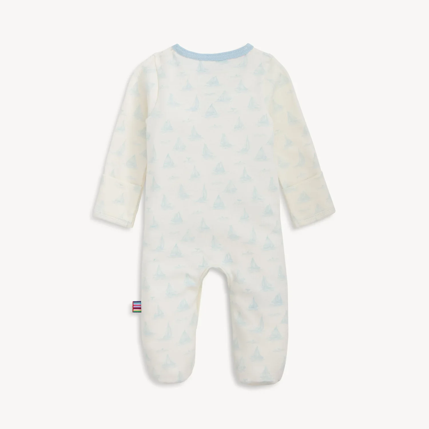 MAGNETIC ME - TINY TIDES BL ORG COT MAGNETIC FOOTIE - Image 3
