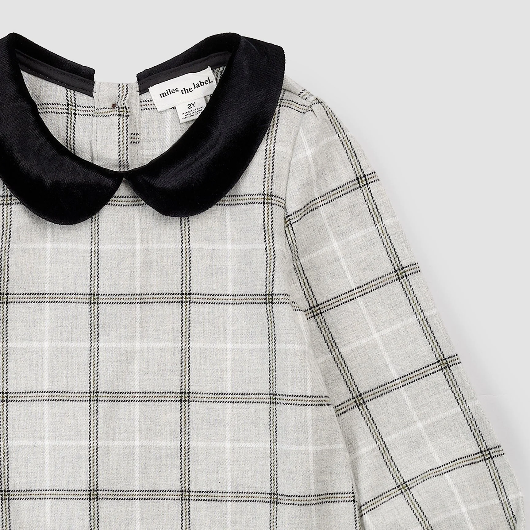 MILES THE LABEL- BABY PLAID FLANNEL DRESS - Image 2