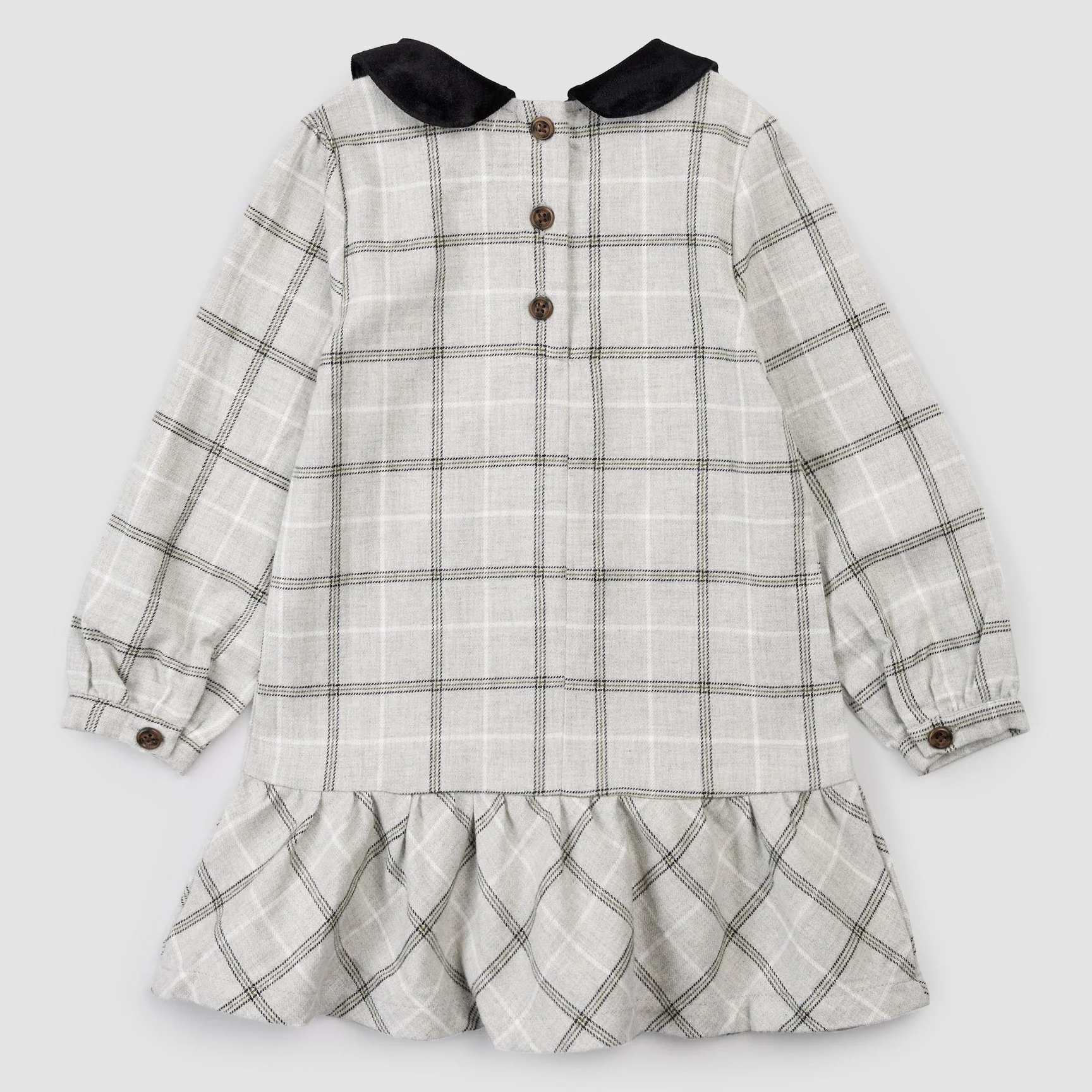MILES THE LABEL- BABY PLAID FLANNEL DRESS - Image 3