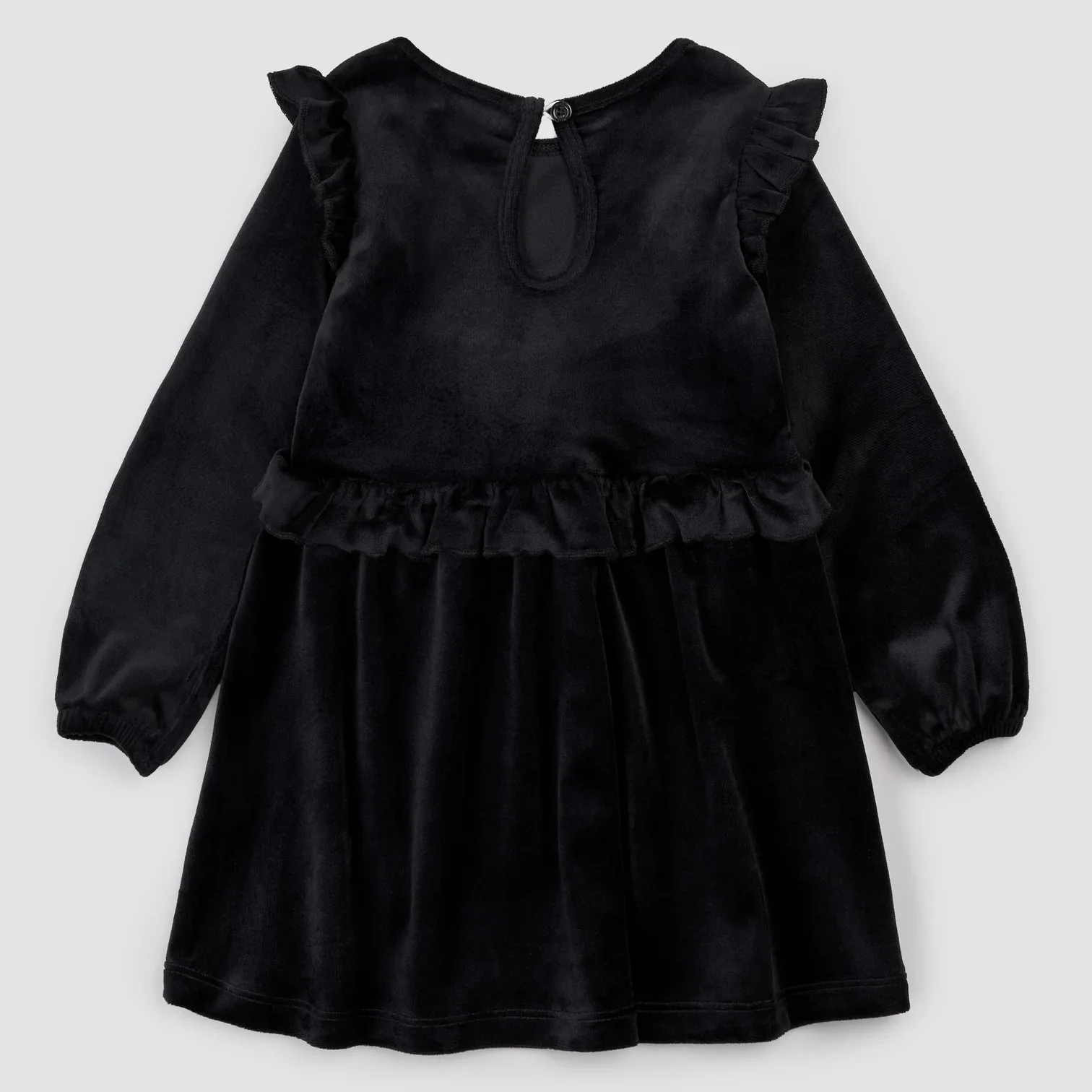 MILES THE LABEL - KIDS' BLACK VELOUR DRESS (3M TO 24M) - Image 3