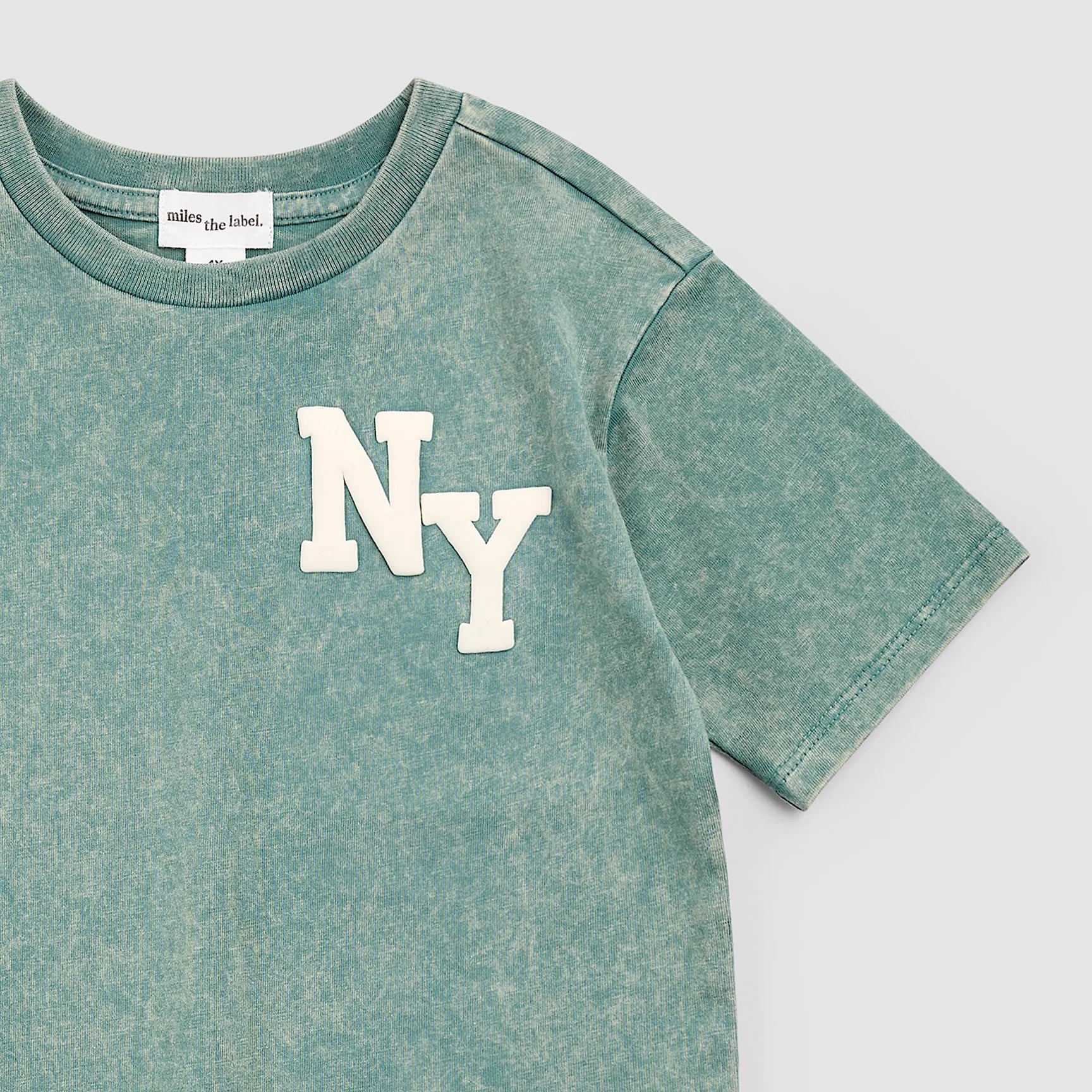 MILES THE LABEL - BOY S/S T-SHIRT KNIT-TEAL 26SMW03T04-K - Image 2