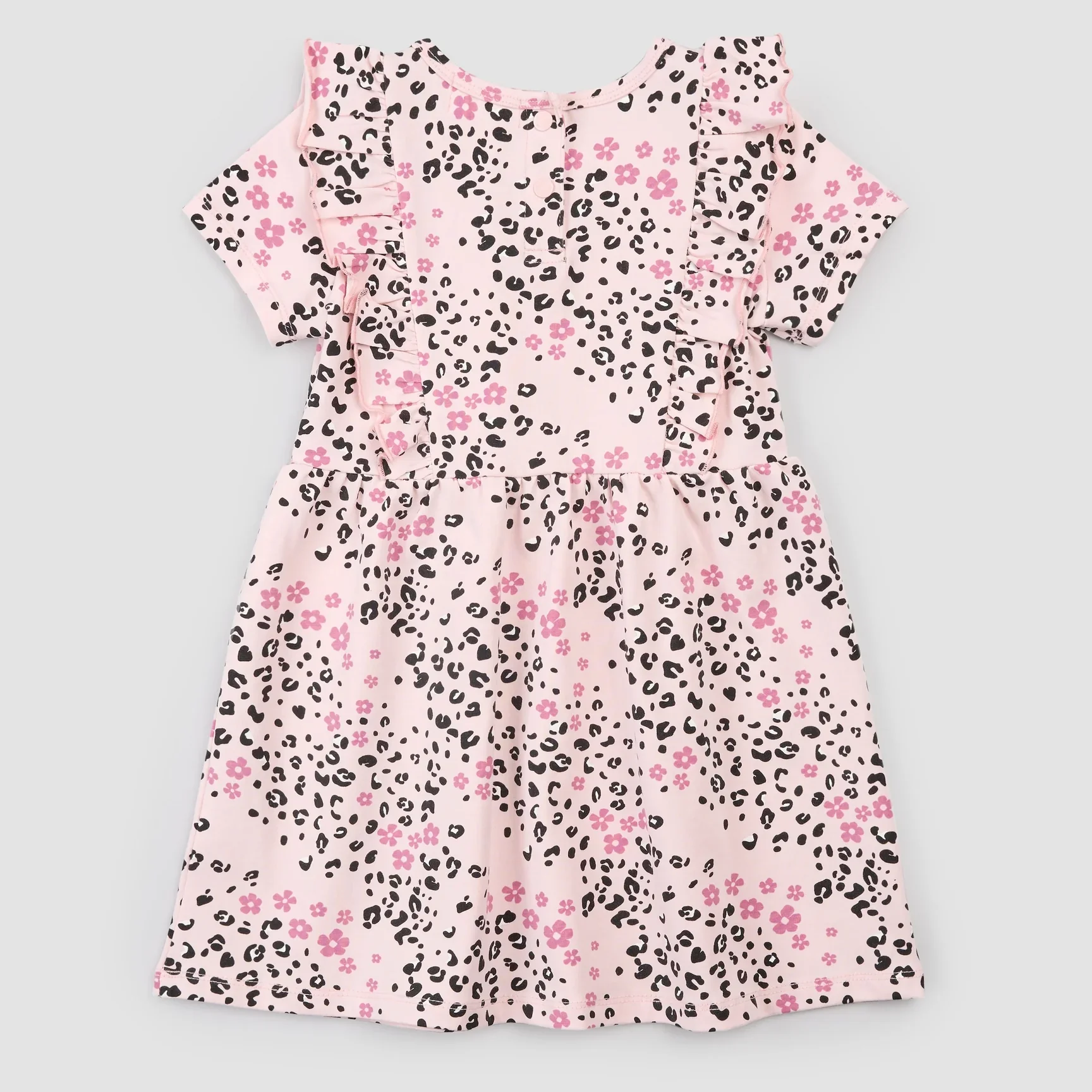 MILES THE LABEL - GIRL S/S DRESS KNIT-PINK LT. 26RMW02D02-K - Image 5