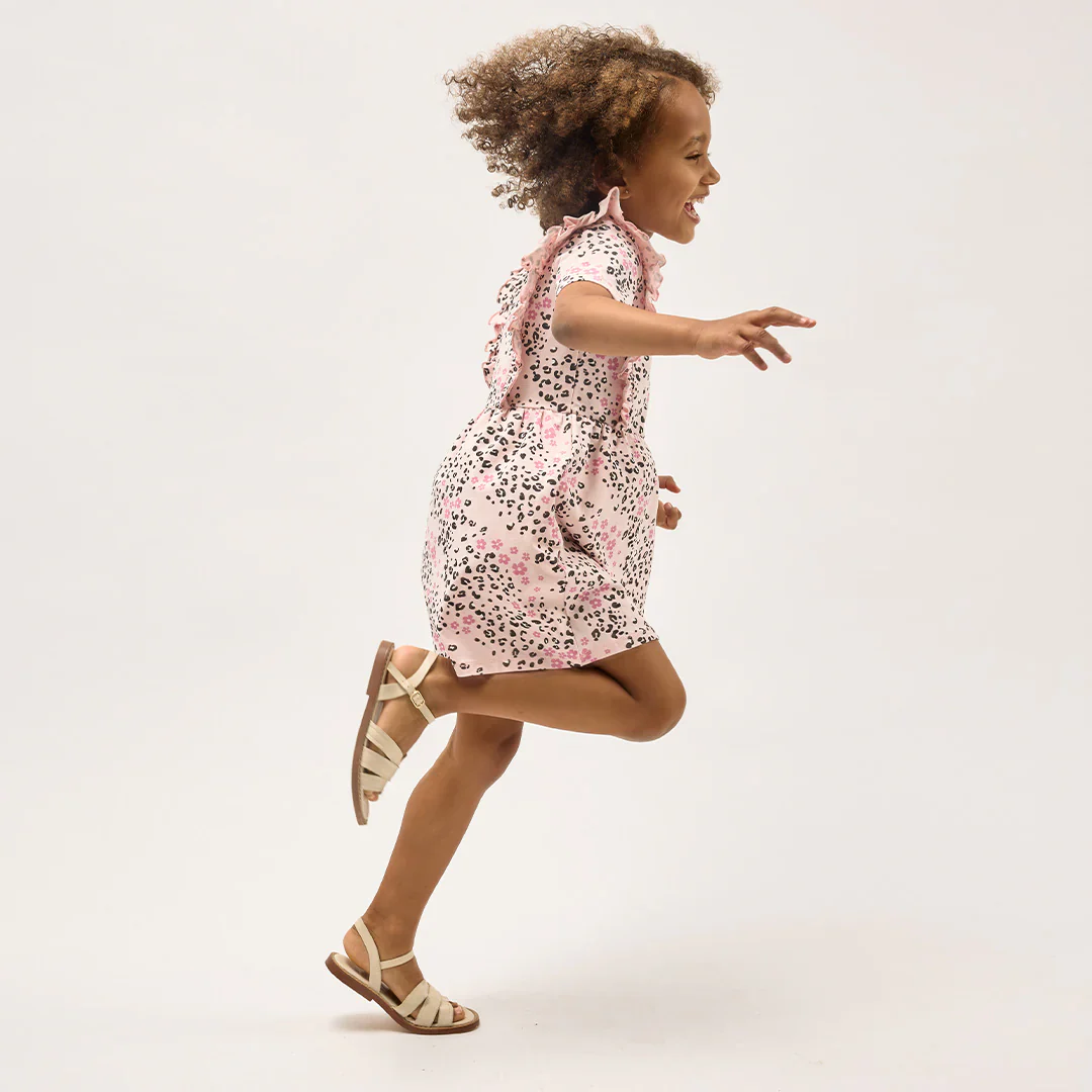 MILES THE LABEL - GIRL S/S DRESS KNIT-PINK LT. 26RMW02D02-Y - Image 3