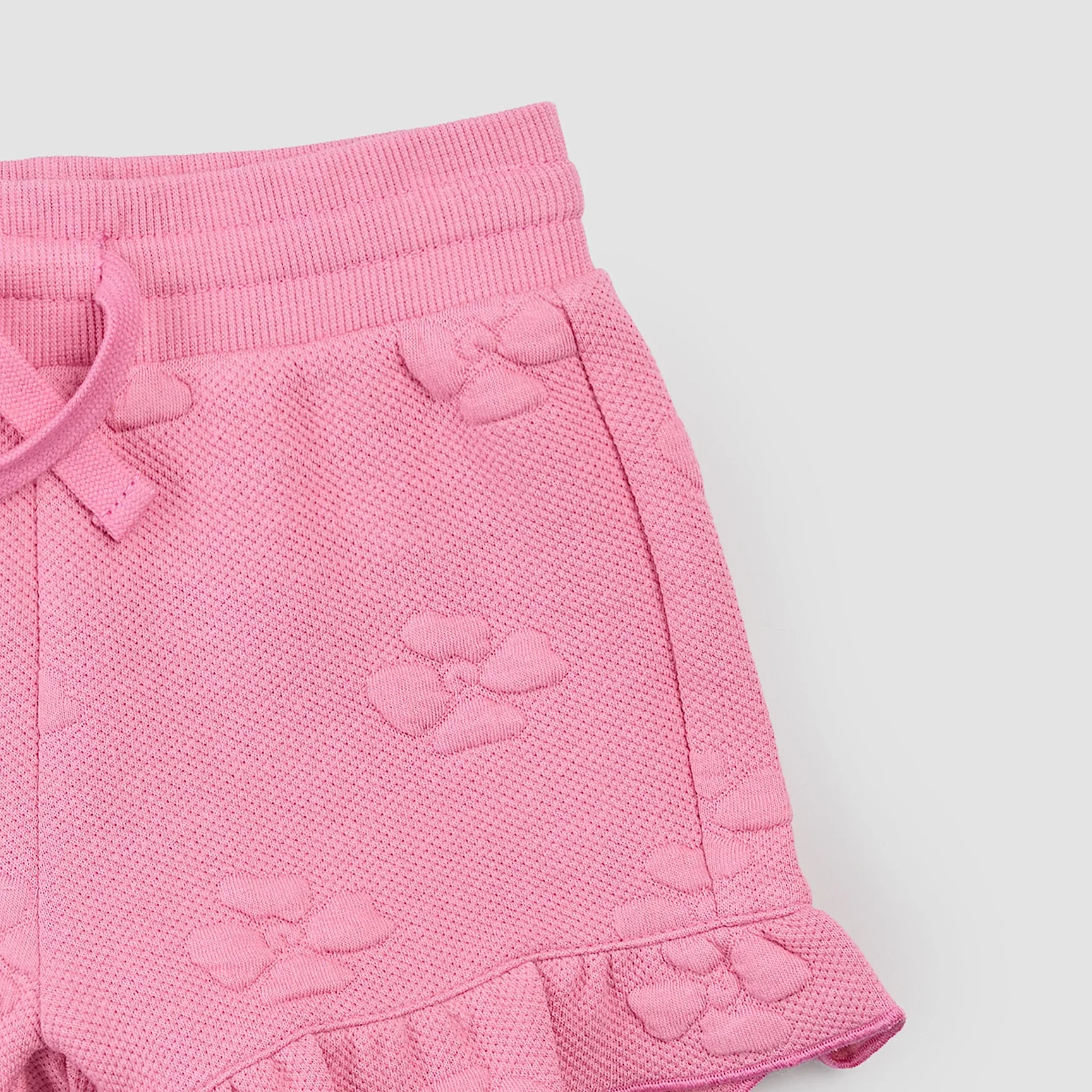 MILES THE LABEL - GIRL SHORT KNIT-PINK DK. 26RMW02B04-K - Image 2