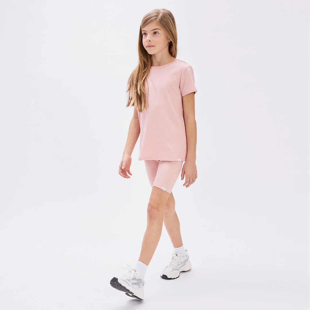 MILES THE LABEL - GIRL SHORT KNIT-PINK LT. 26SBW27B17-K - Image 3