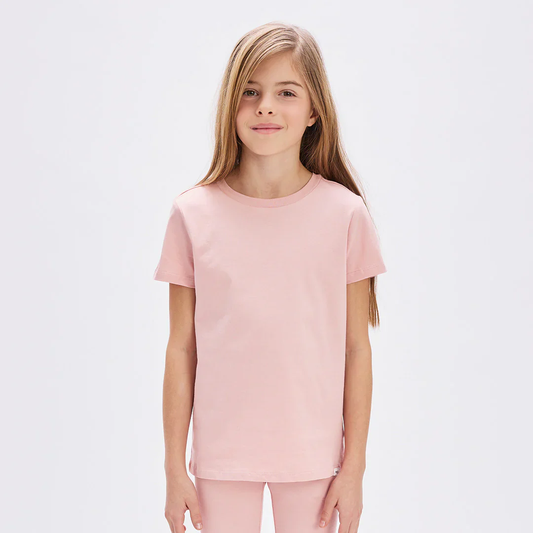 MILES THE LABEL - GIRL TOP S/S KNIT-PINK LT. 26SBW27T11-B - Image 2