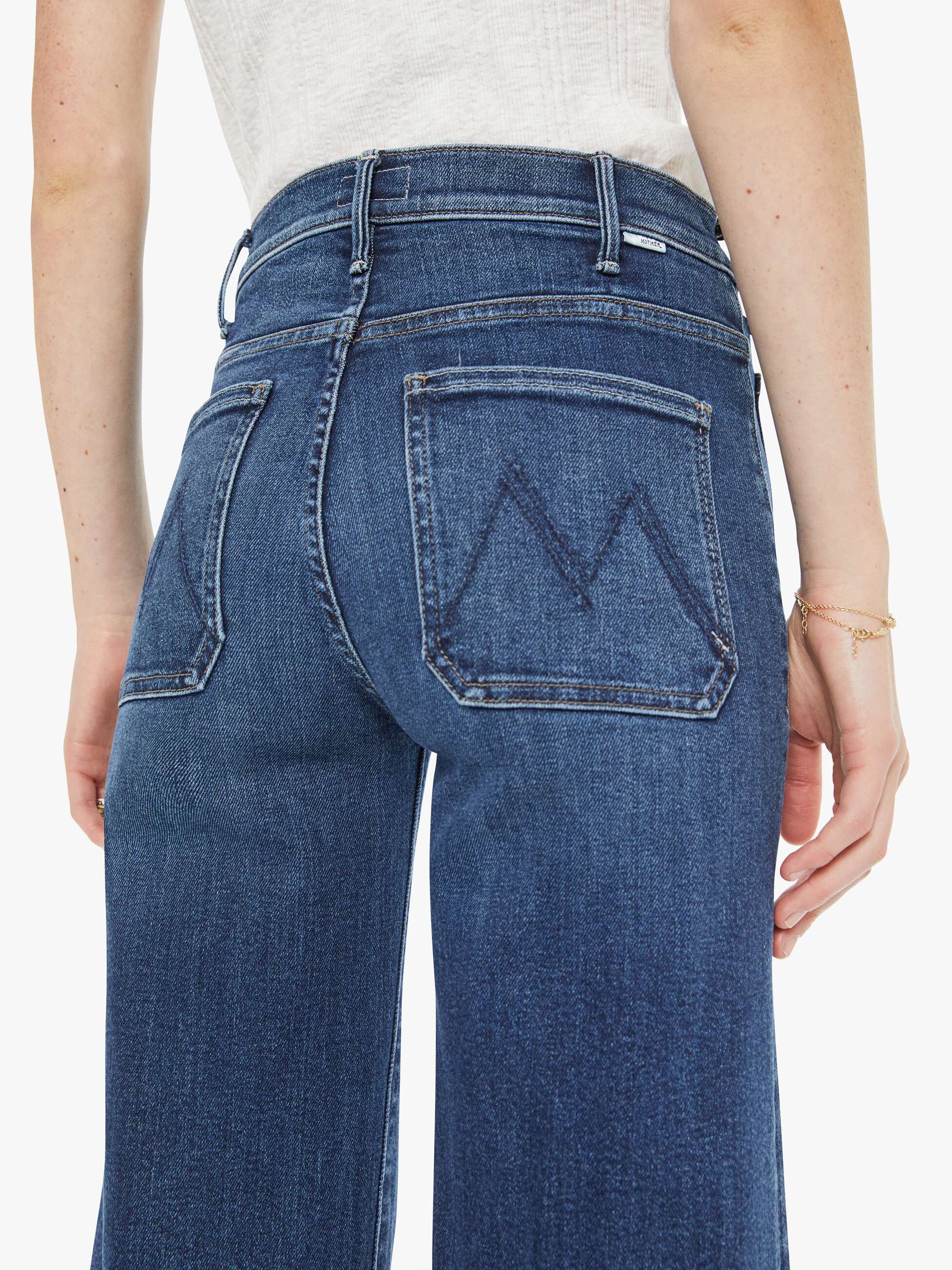 MOTHER - WOMEN'S HUSTLER ROLLER PATCH DENIM - Image 5