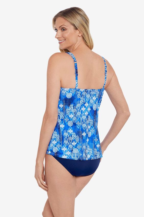 PENBROOKE- WOMEN'S  1PC FAUXKINI SWIMSUIT - Image 2
