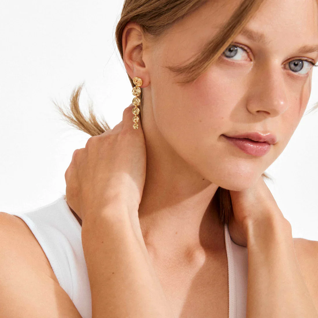 PILGRIM - Earrings : Air : Gold Plated - Image 2