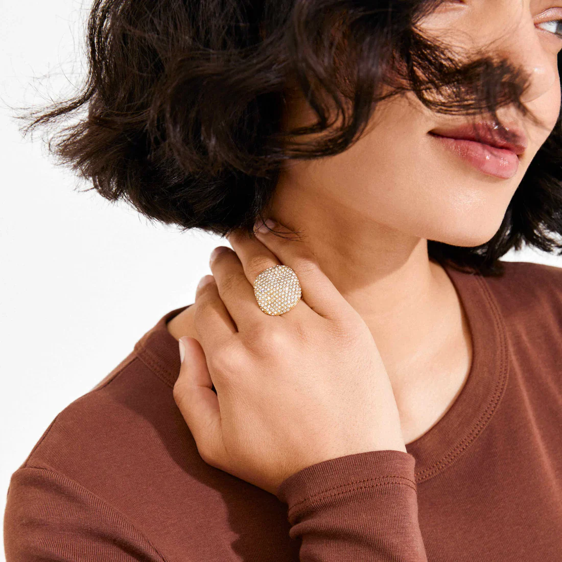 PILGRIM - Ring : Ember : Gold Plated : Crystal - Gold Plated - Image 2