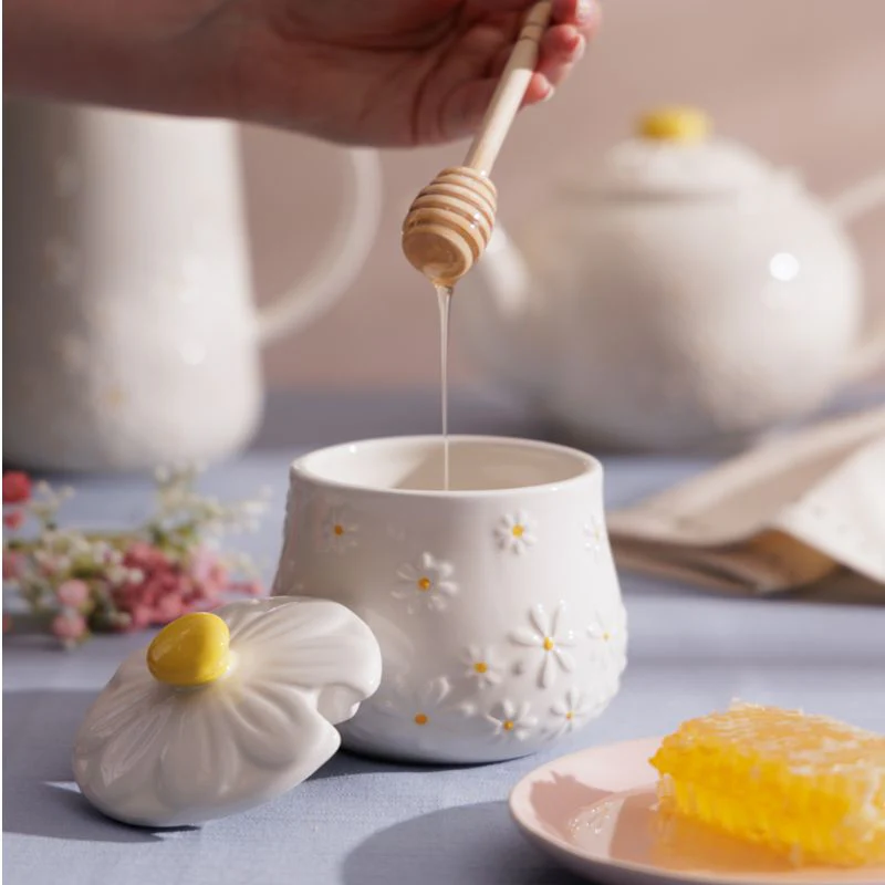 PRICE & KENSINGTON - DAISY HONEY POT & DRIZZLER - Image 2