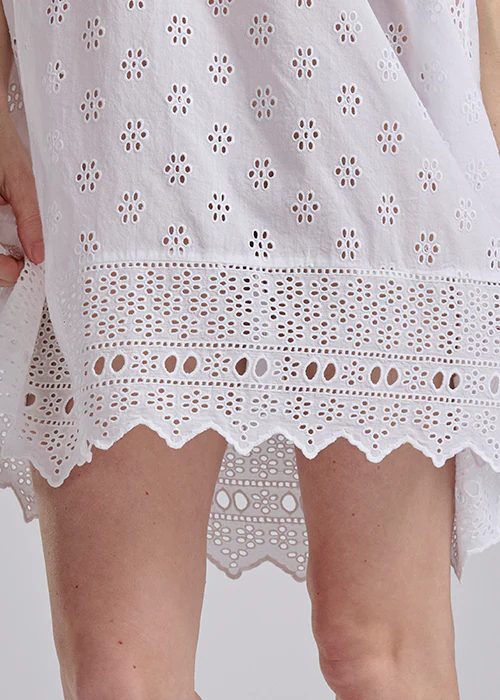 RALPH LAUREN -  CTN EYELET CAMI SLEEP DRESS 4P0693R3 - Image 2