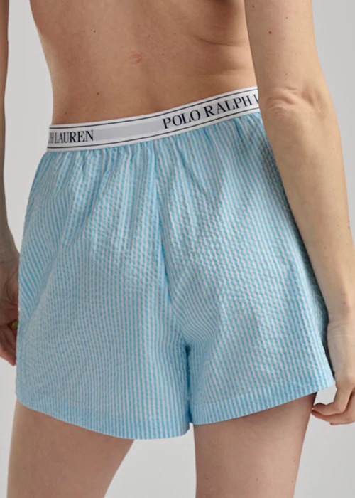 RALPH LAUREN -  SEERSUCKER BOXER W LOGO ELSTIC 4P0783R3 - Image 5