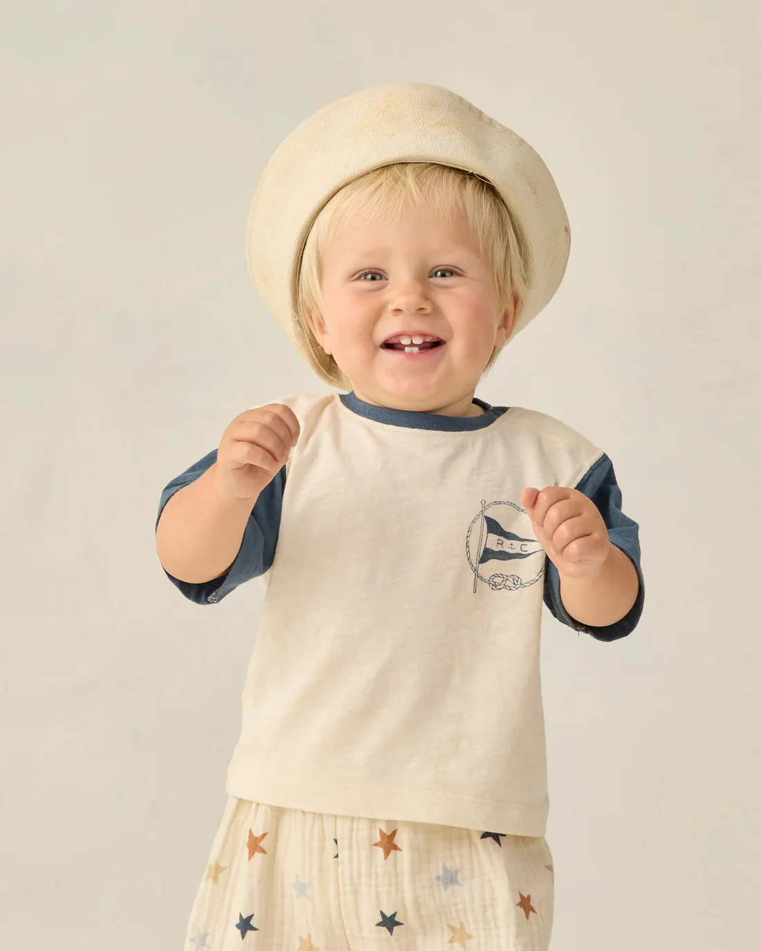 RYLEE + CRU - CONTRAST S/S TEE NAUTICAL FLAG - Image 3