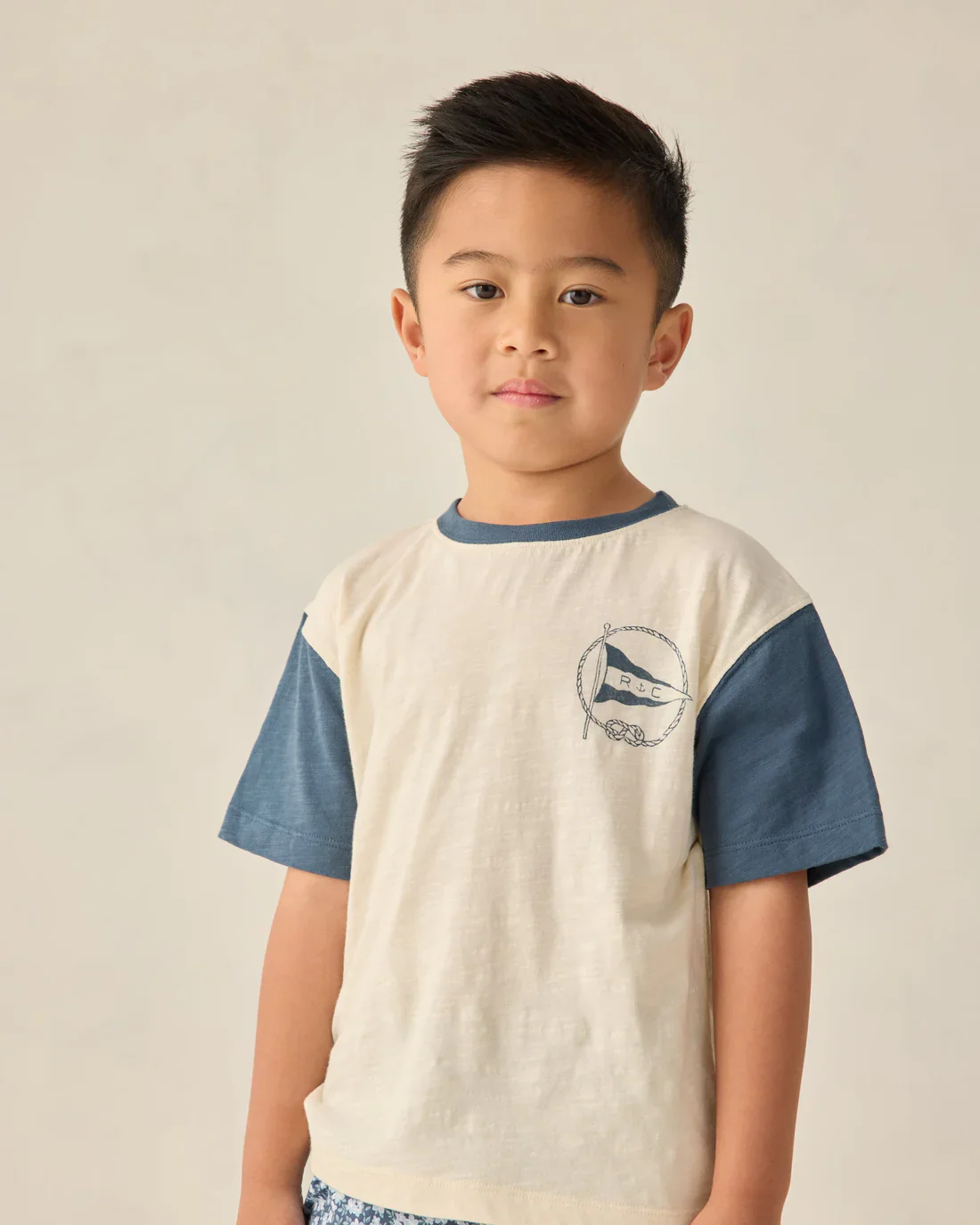 RYLEE + CRU - CONTRAST S/S TEE NAUTICAL FLAG - Image 4