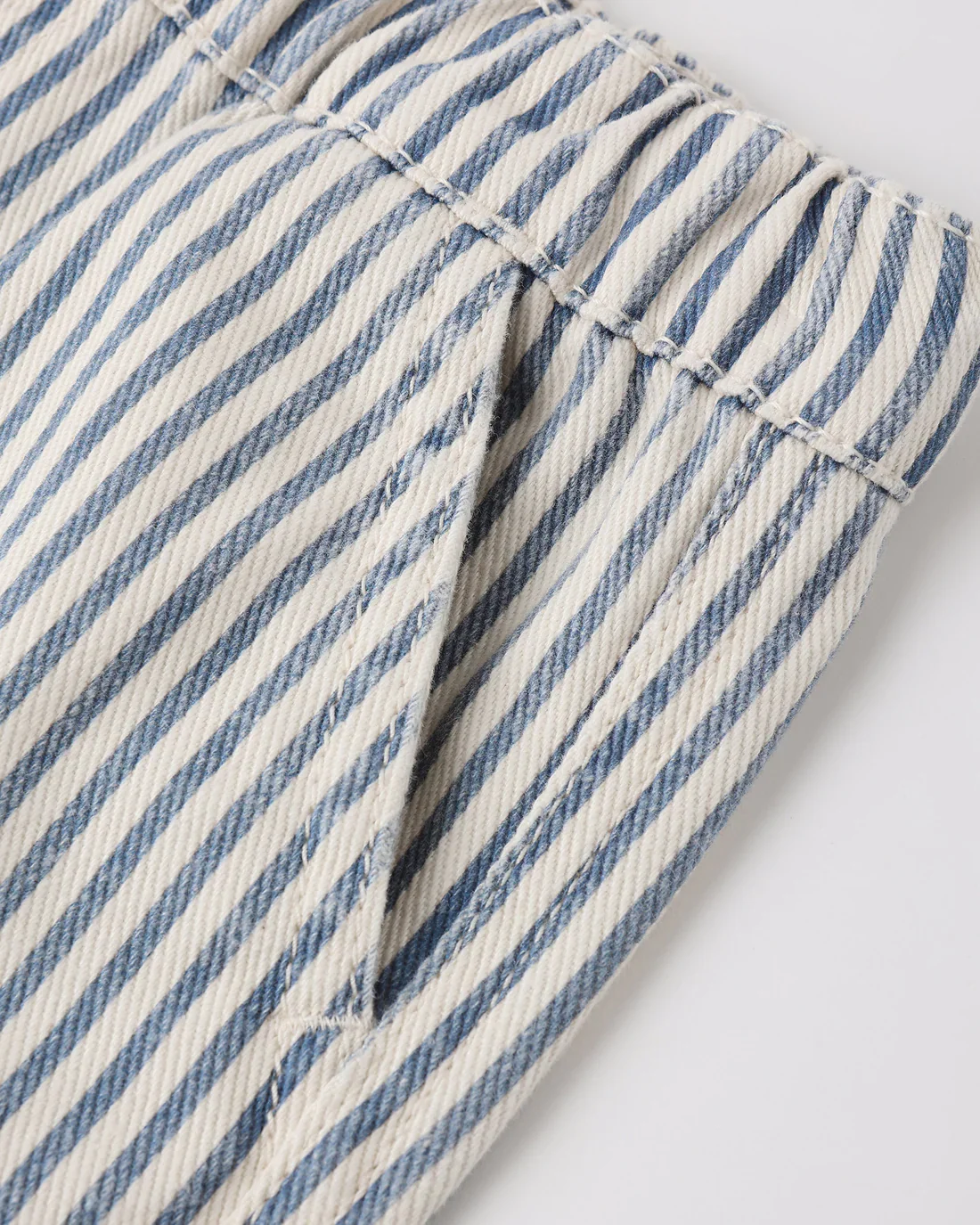 RYLEE + CRU - KIDS DAWSON SHORT RAILROAD STRIPE - Image 5