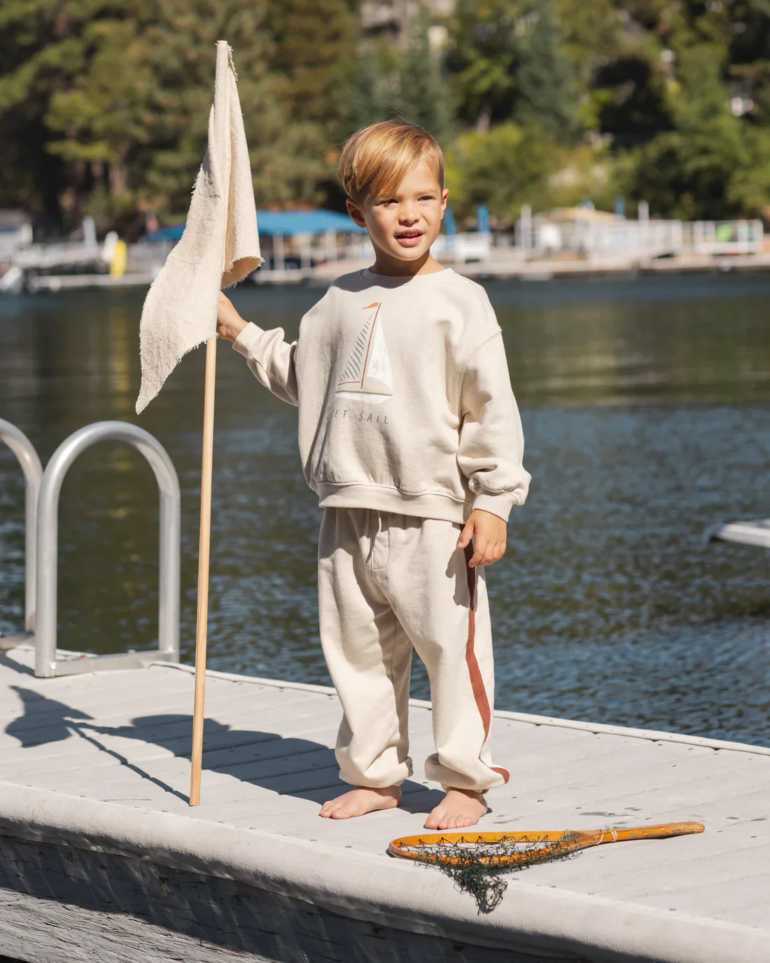 RYLEE + CRU - KIDS OVERSIZED SWEATSHIRT SET SAIL - Image 2
