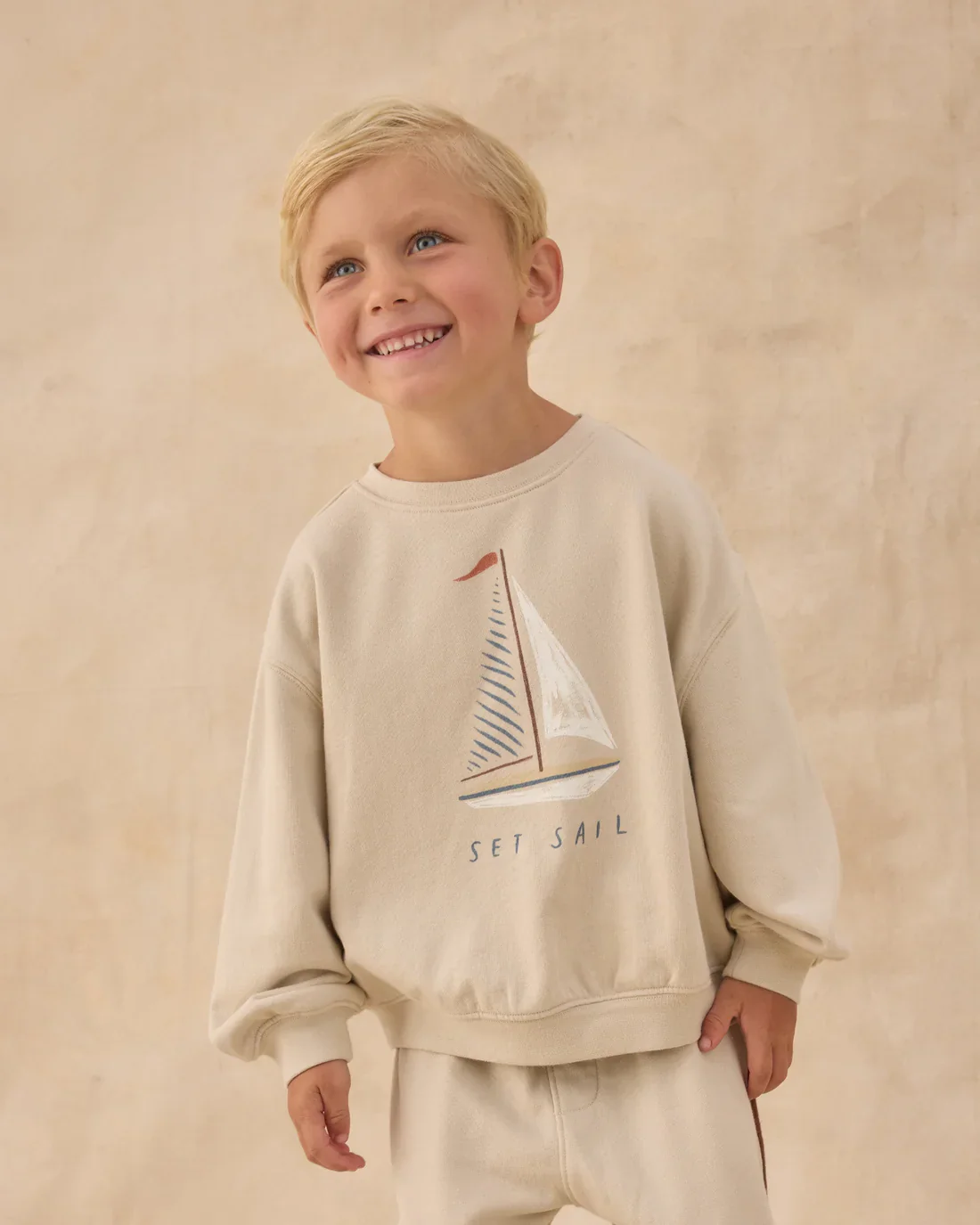RYLEE + CRU - KIDS OVERSIZED SWEATSHIRT SET SAIL - Image 5
