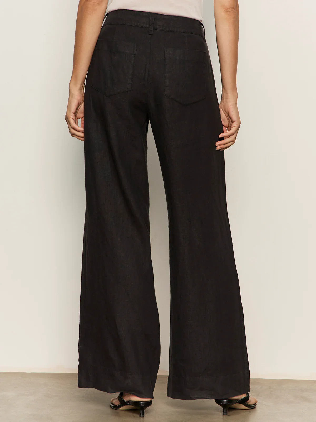 SANCTUARY - THE LINEN MARINE WIDE LEG - Image 4