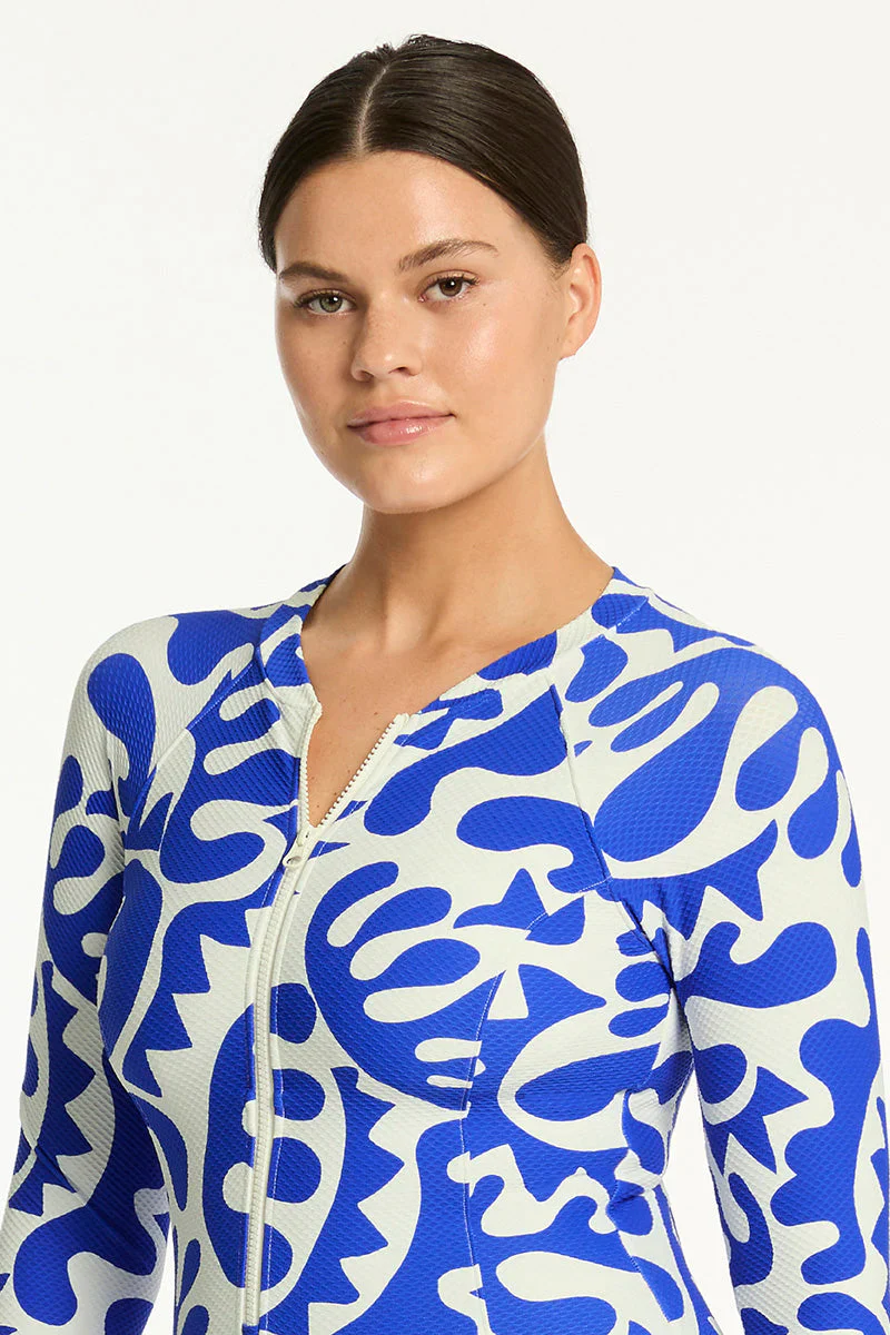 SEA LEVEL - SEASCAPE LONG SLV ONE PIECE - Image 5