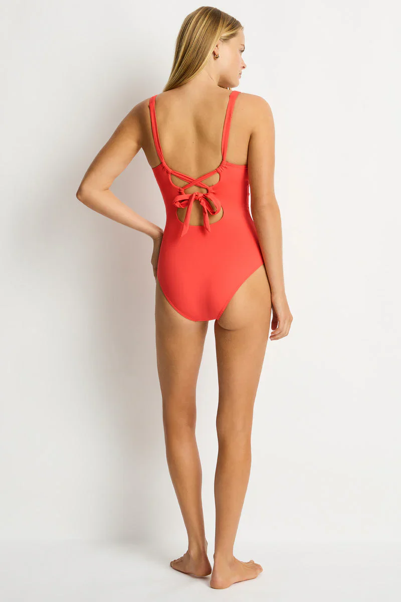 SEA LEVEL - ESSENTIALS EDIT LONGLINE TIE BACK ONE PIECE SL1105ECO - Image 8