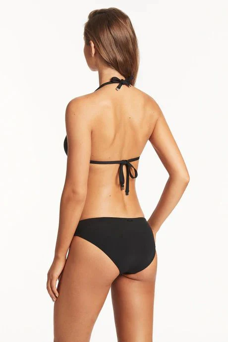 SEA LEVEL- WOMEN'S SCALLOPED HALTER SLIDE SWIM TOP - Image 3