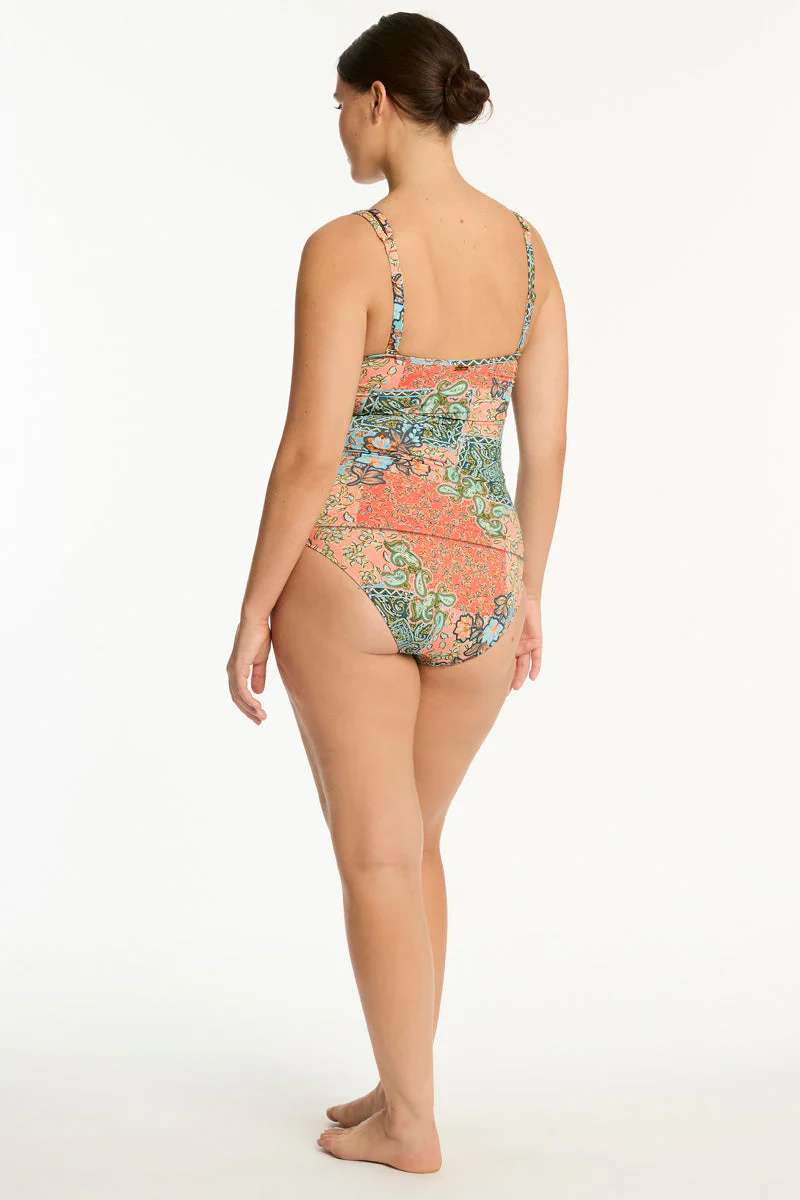 SEA LEVEL - Java Spliced Longline Tri Tankini - Image 5