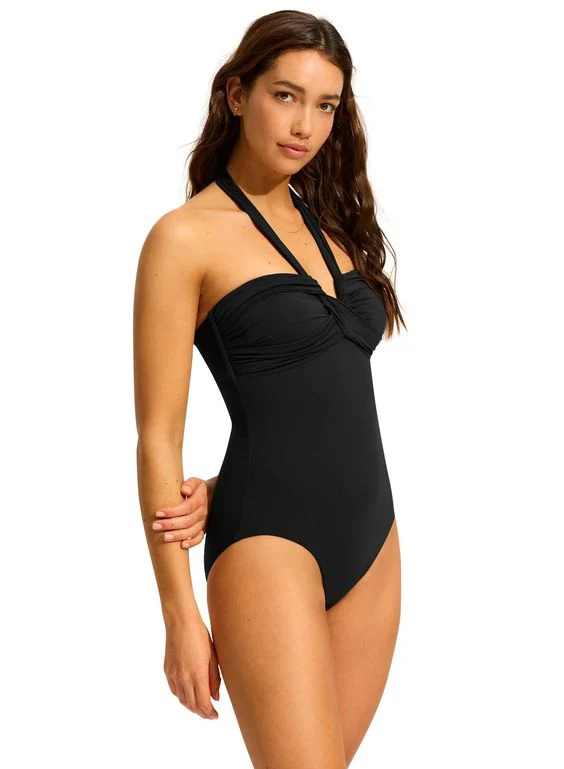 SEAFOLLY- LADIES HALTER BANDEAU ONE PIECE - Image 6