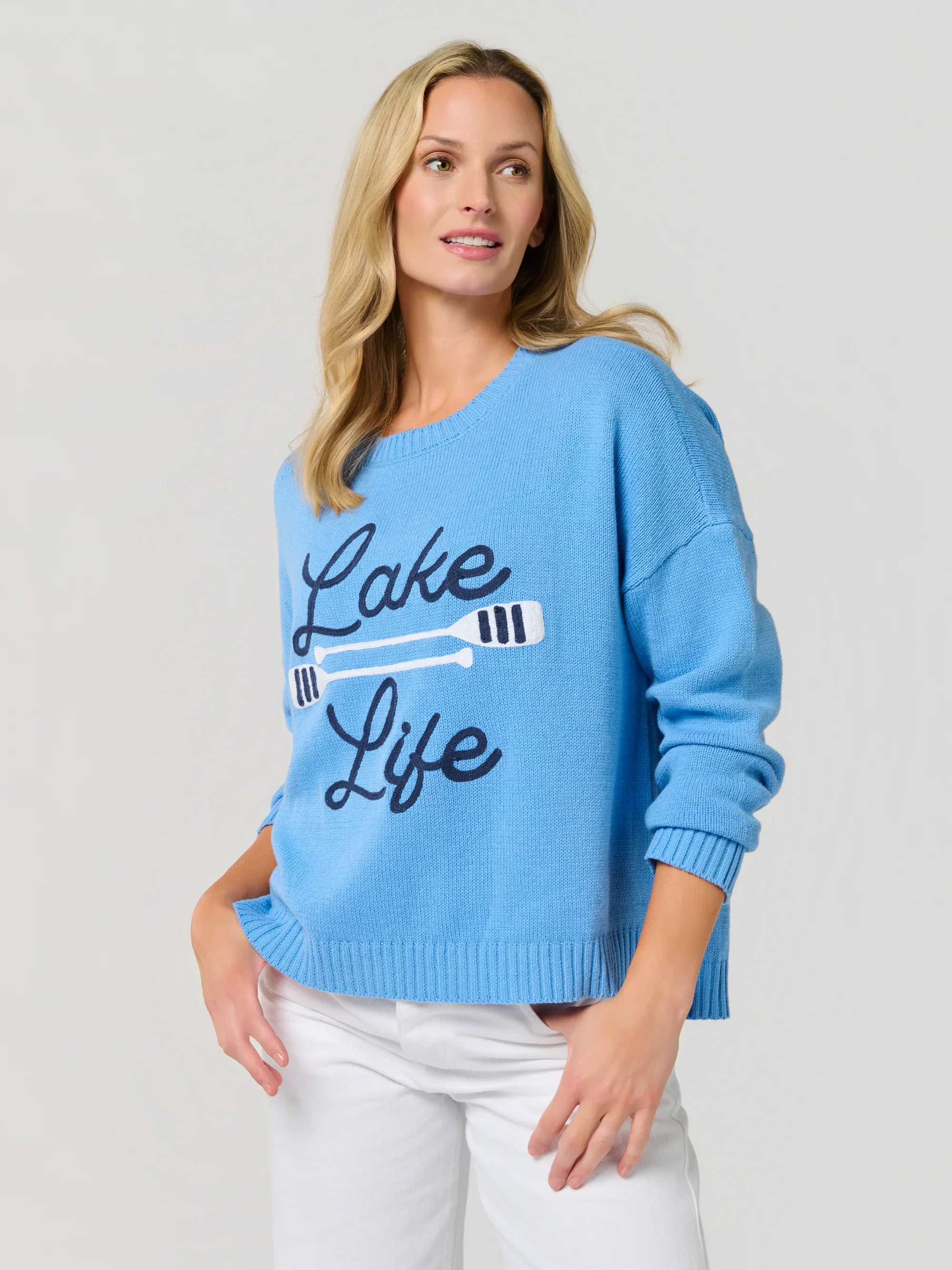 SHIRALEAH - LAKE LIFE RELAXED FIT SWEATER - Image 2