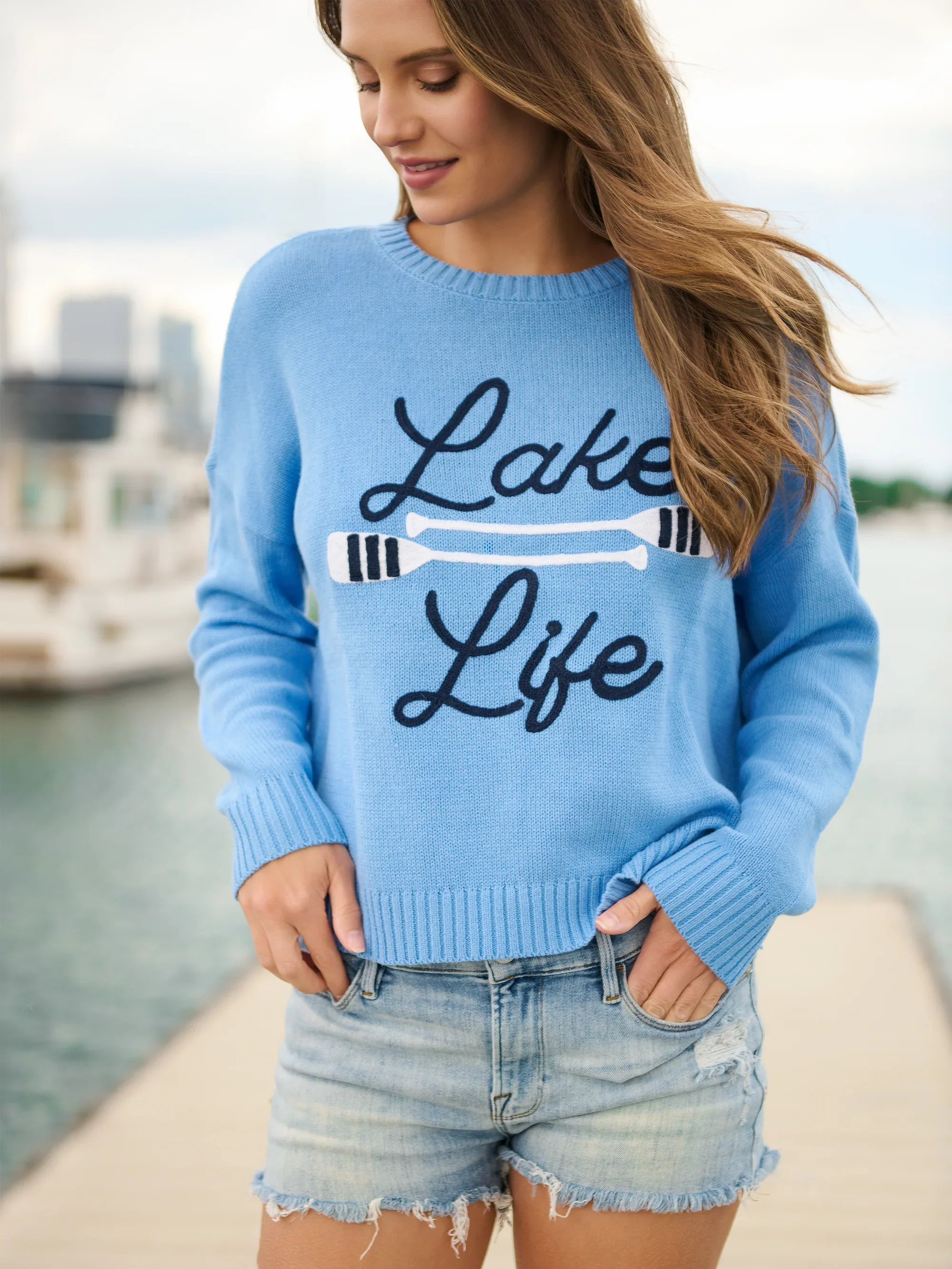 SHIRALEAH - LAKE LIFE RELAXED FIT SWEATER - Image 3